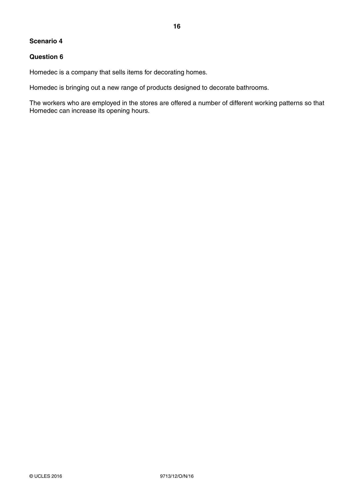 Cambridge A Level Applied Information and Communication Technology 9713 2016 Oct/Nov Paper 1 · Variant 2 question paper, page 16 of 20