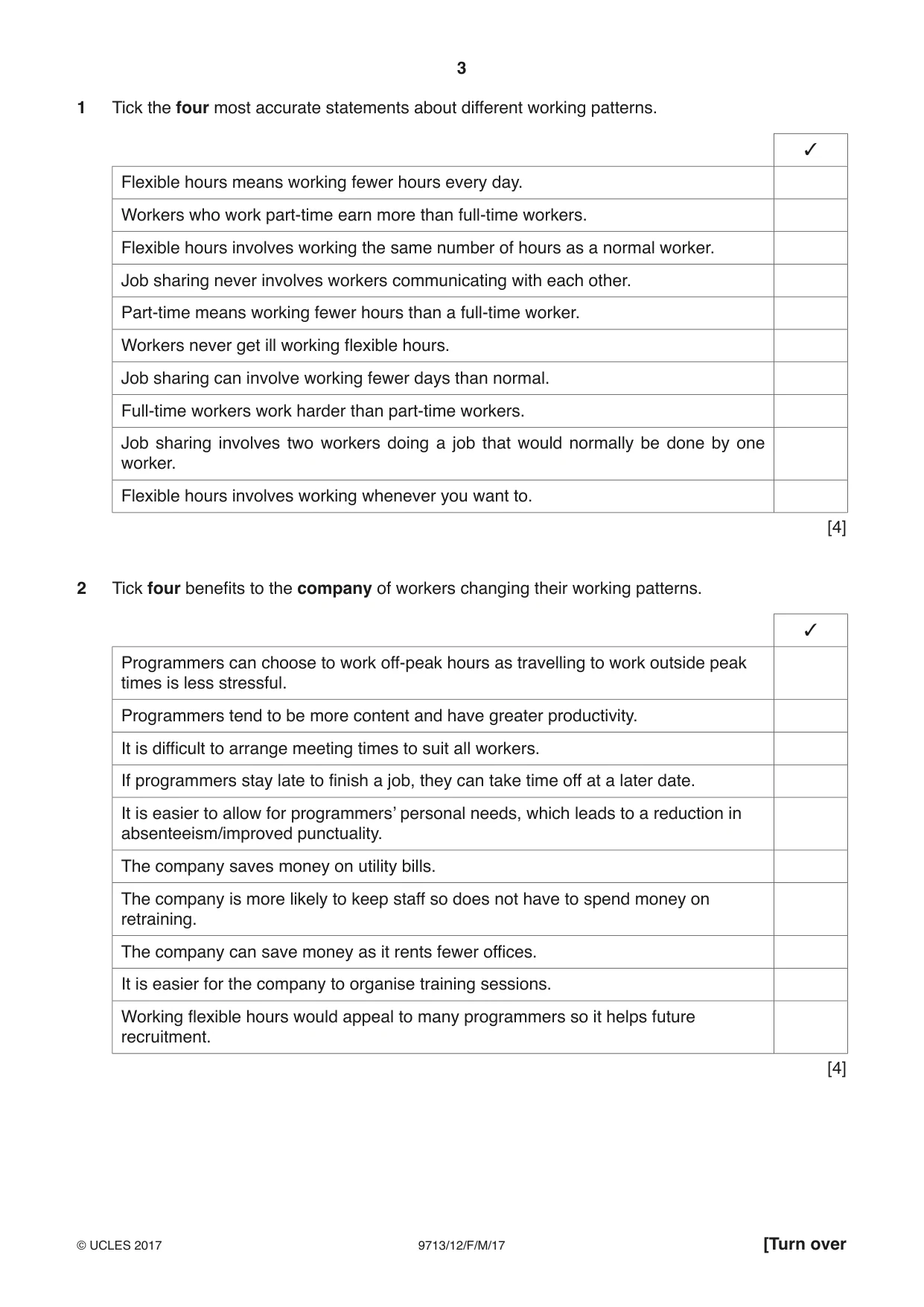 Cambridge A Level Applied Information and Communication Technology 9713 2017 Feb/March Paper 1 · Variant 2 question paper, page 3 of 16