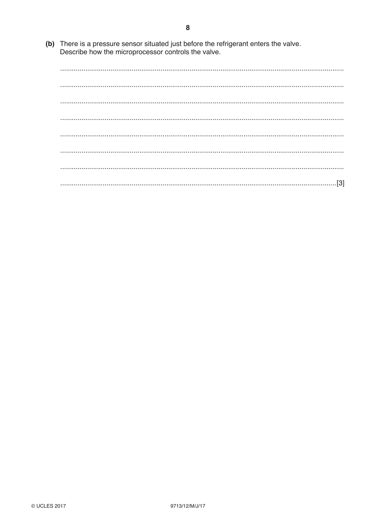 Cambridge A Level Applied Information and Communication Technology 9713 2017 May/June Paper 1 · Variant 2 question paper, page 8 of 16