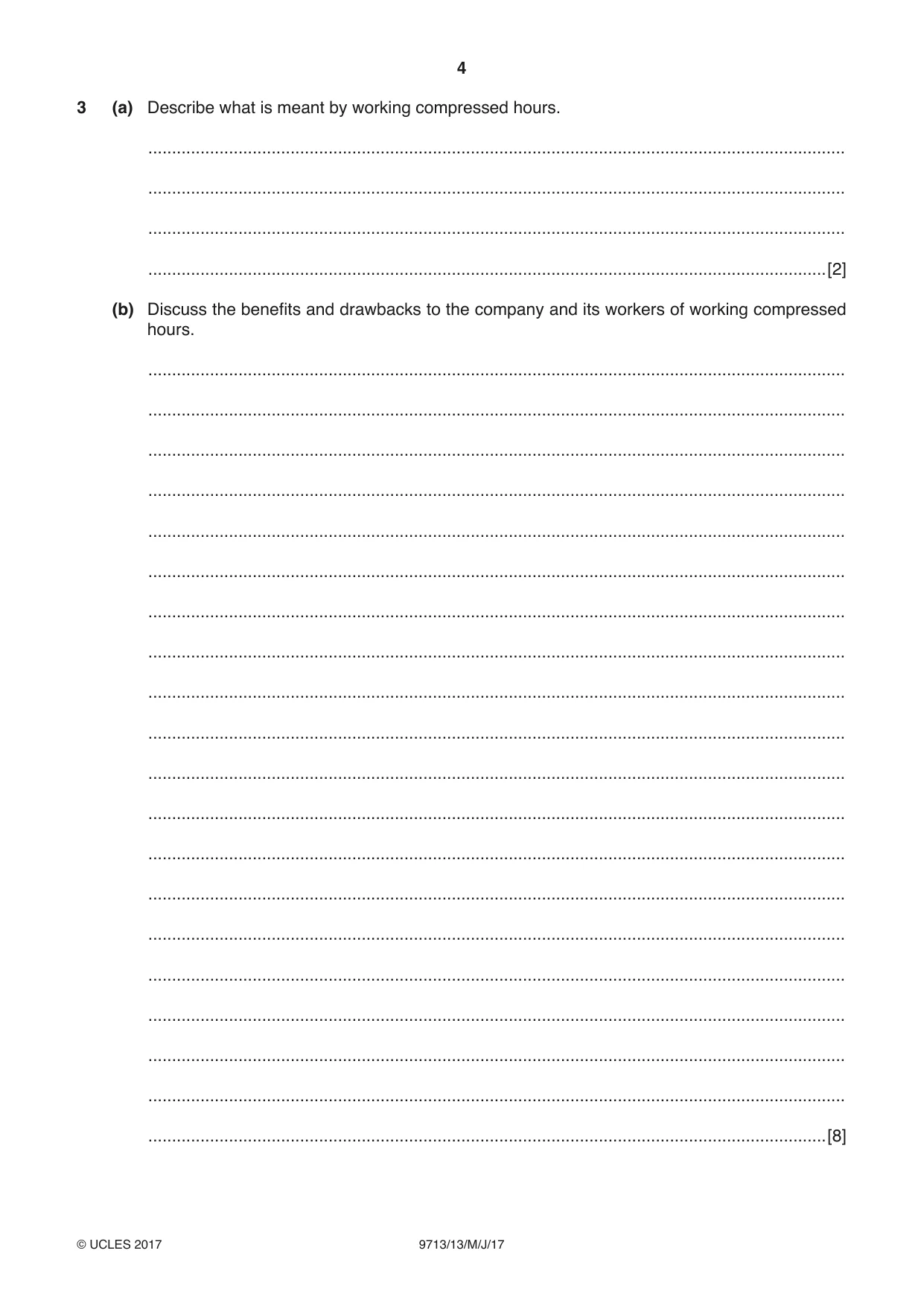 Cambridge A Level Applied Information and Communication Technology 9713 2017 May/June Paper 1 · Variant 3 question paper, page 4 of 16