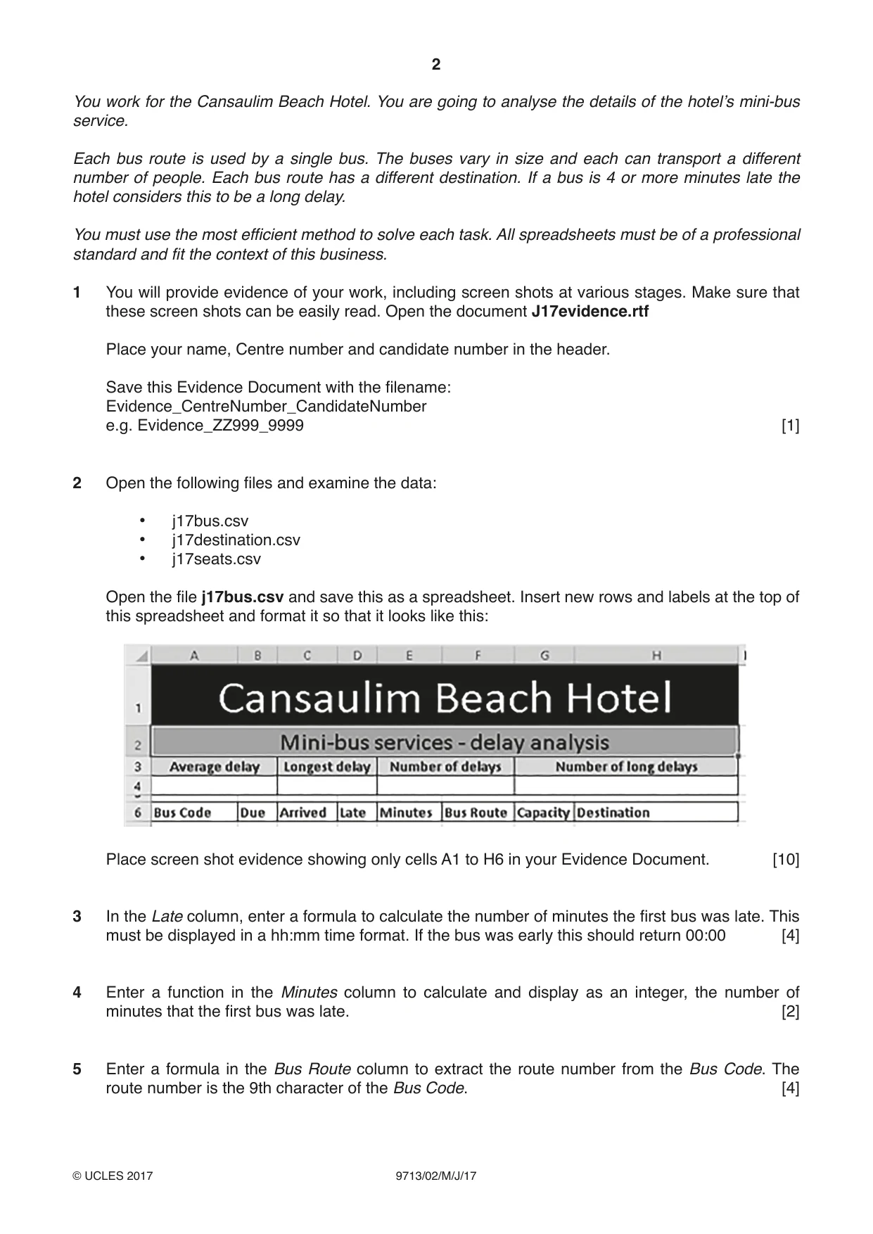 Cambridge A Level Applied Information and Communication Technology 9713 2017 May/June Paper 2 · Variant 1 question paper, page 2 of 8