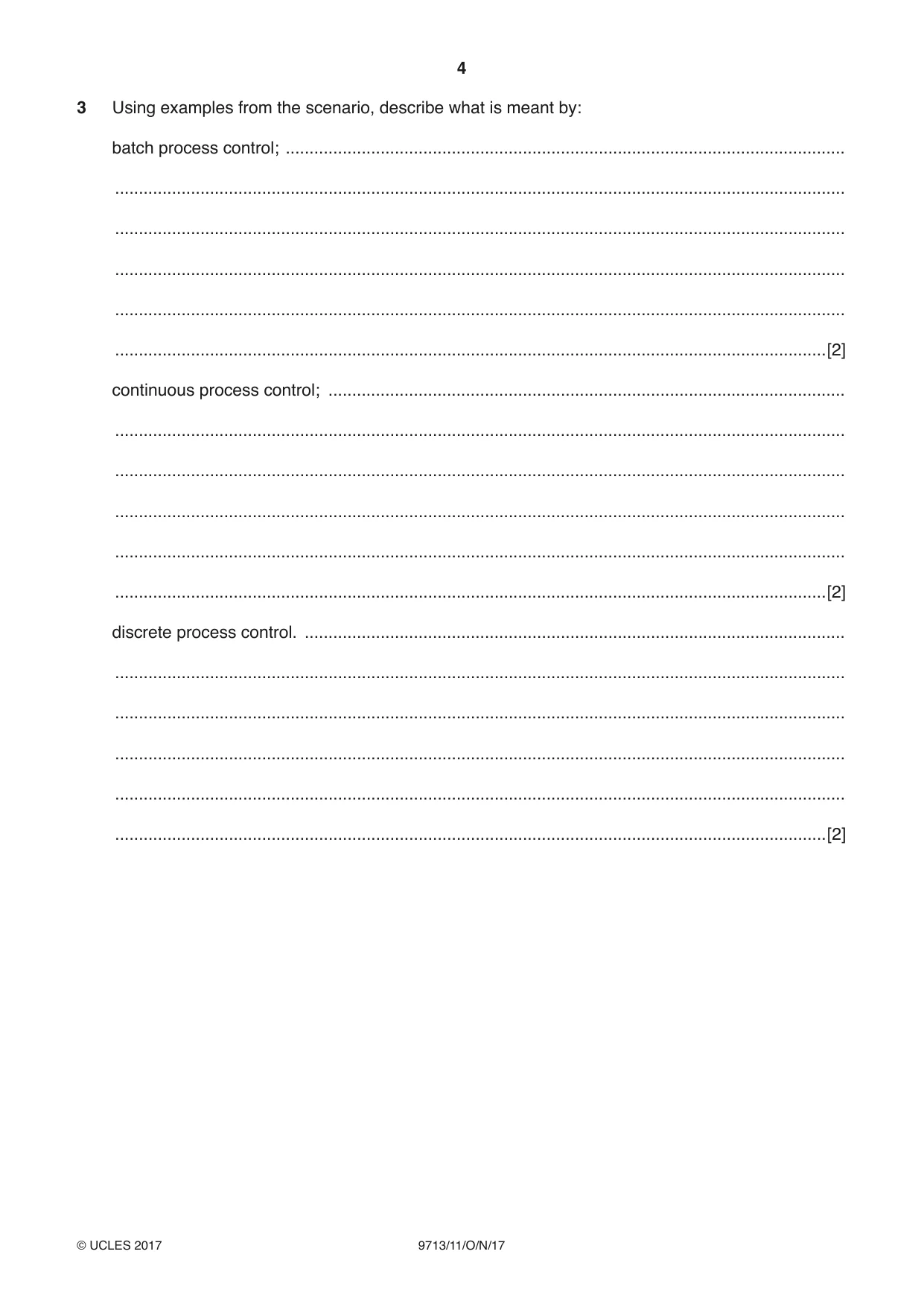 Cambridge A Level Applied Information and Communication Technology 9713 2017 Oct/Nov Paper 1 · Variant 1 question paper, page 4 of 16