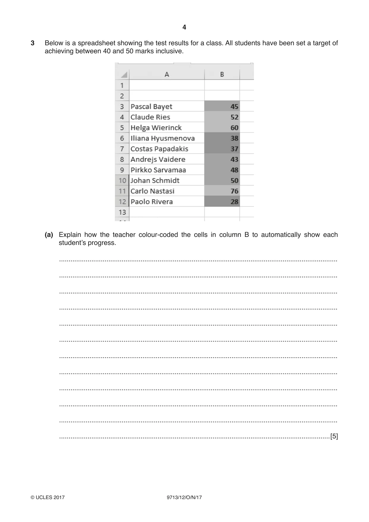 Cambridge A Level Applied Information and Communication Technology 9713 2017 Oct/Nov Paper 1 · Variant 2 question paper, page 4 of 16