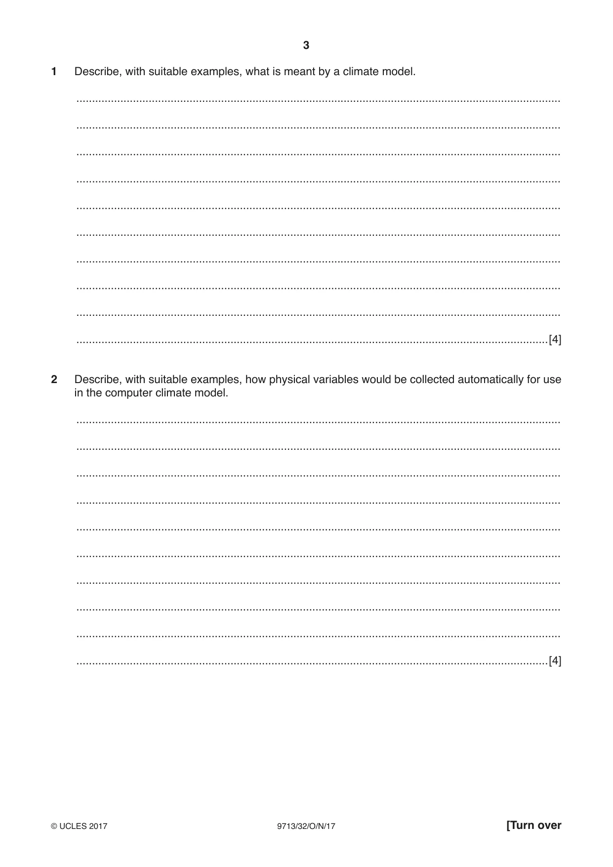 Cambridge A Level Applied Information and Communication Technology 9713 2017 Oct/Nov Paper 3 · Variant 2 question paper, page 3 of 24