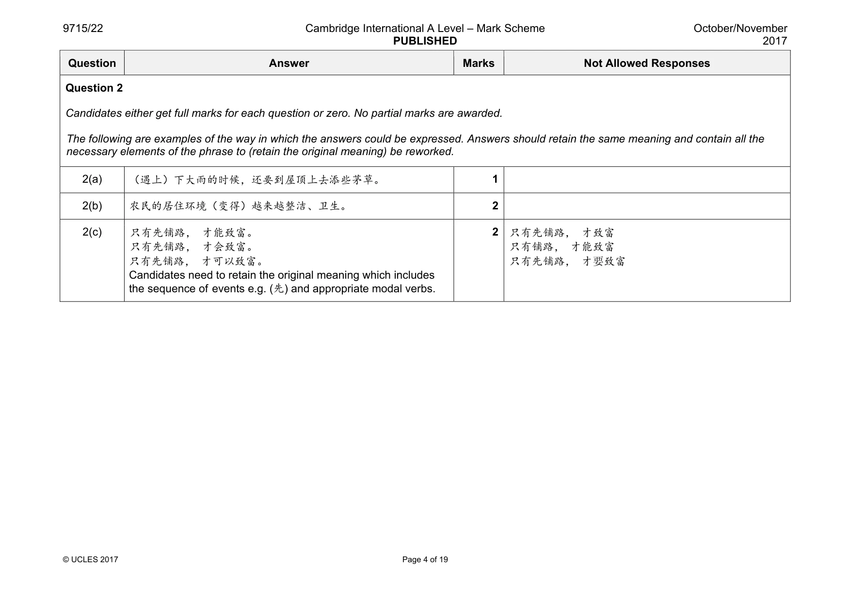 Mark scheme, page 4 of 19