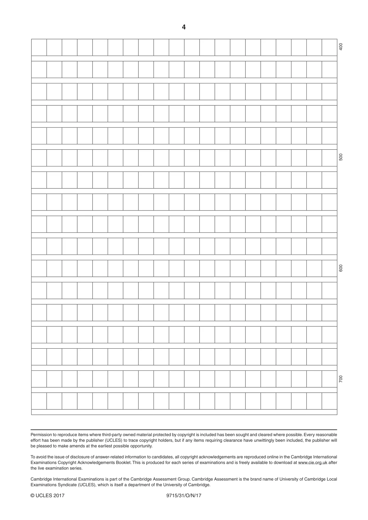 Cambridge A Level Chinese (A Level only) 9715 2017 Oct/Nov Paper 3 · Variant 1 question paper, page 4 of 4