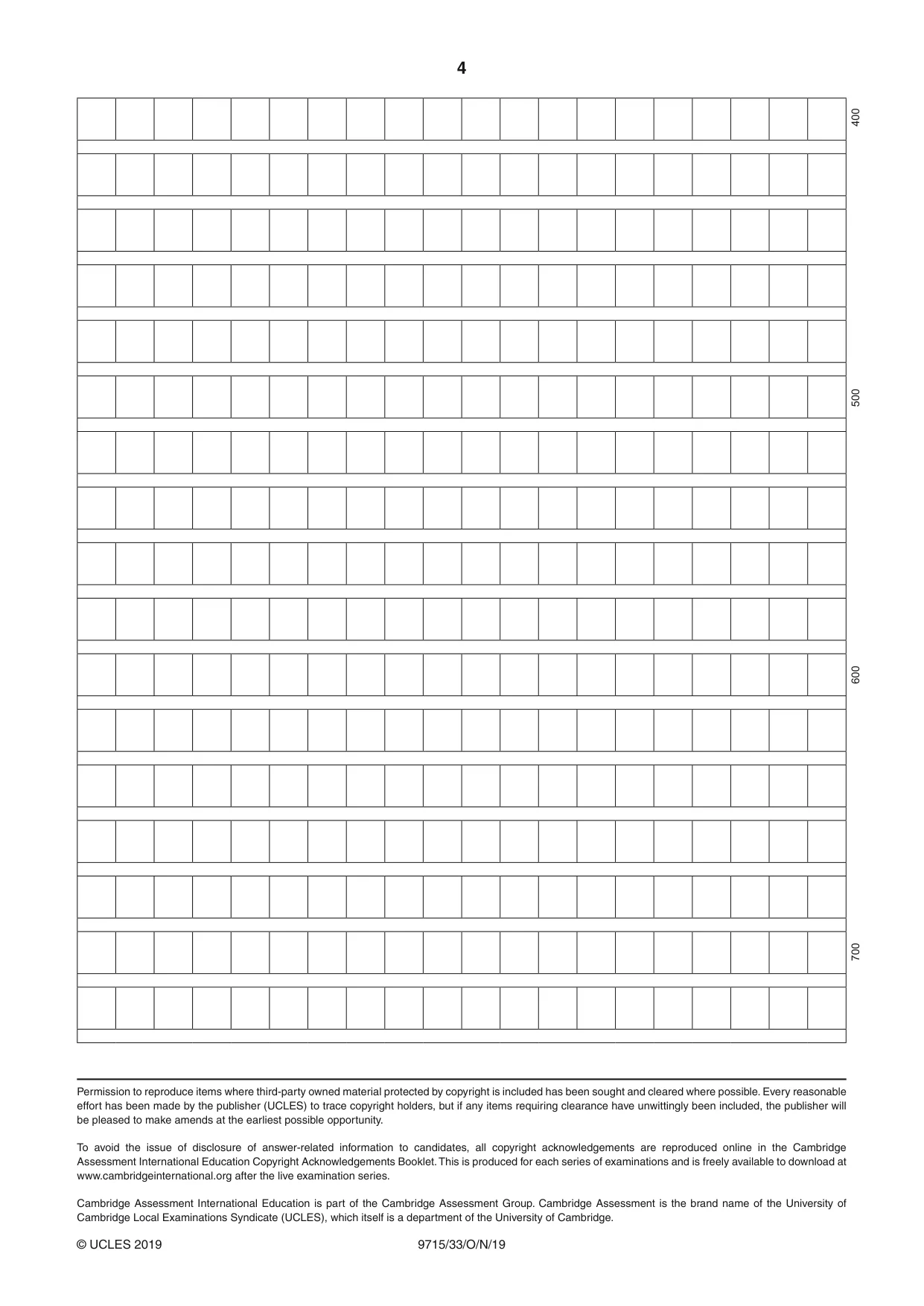 Cambridge A Level Chinese (A Level only) 9715 2019 Oct/Nov Paper 3 · Variant 3 question paper, page 4 of 4