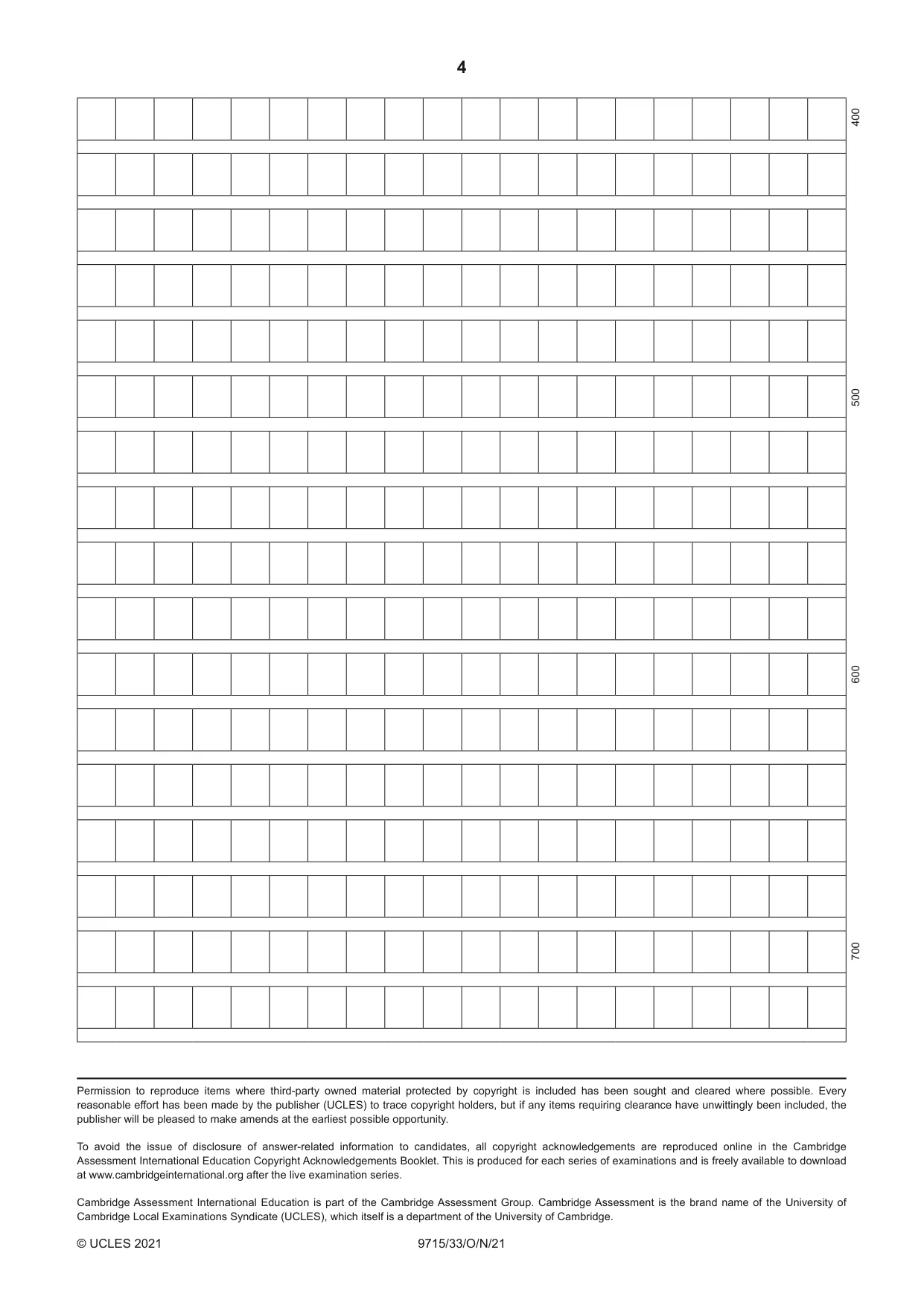 Cambridge A Level Chinese (A Level only) 9715 2021 Oct/Nov Paper 3 · Variant 3 question paper, page 4 of 4