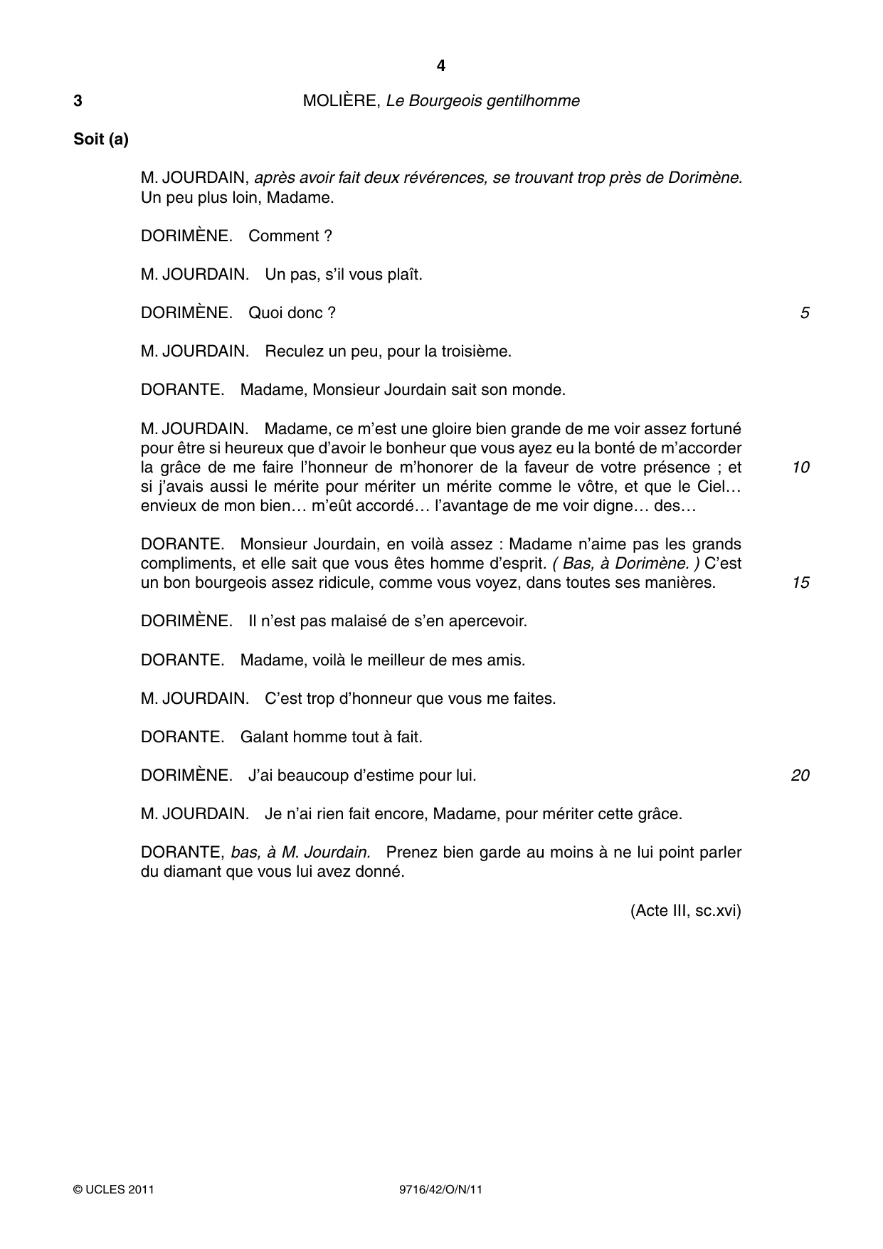 Cambridge A Level French (A Level only) 9716 2011 Oct/Nov Paper 4 · Variant 2 question paper, page 4 of 8