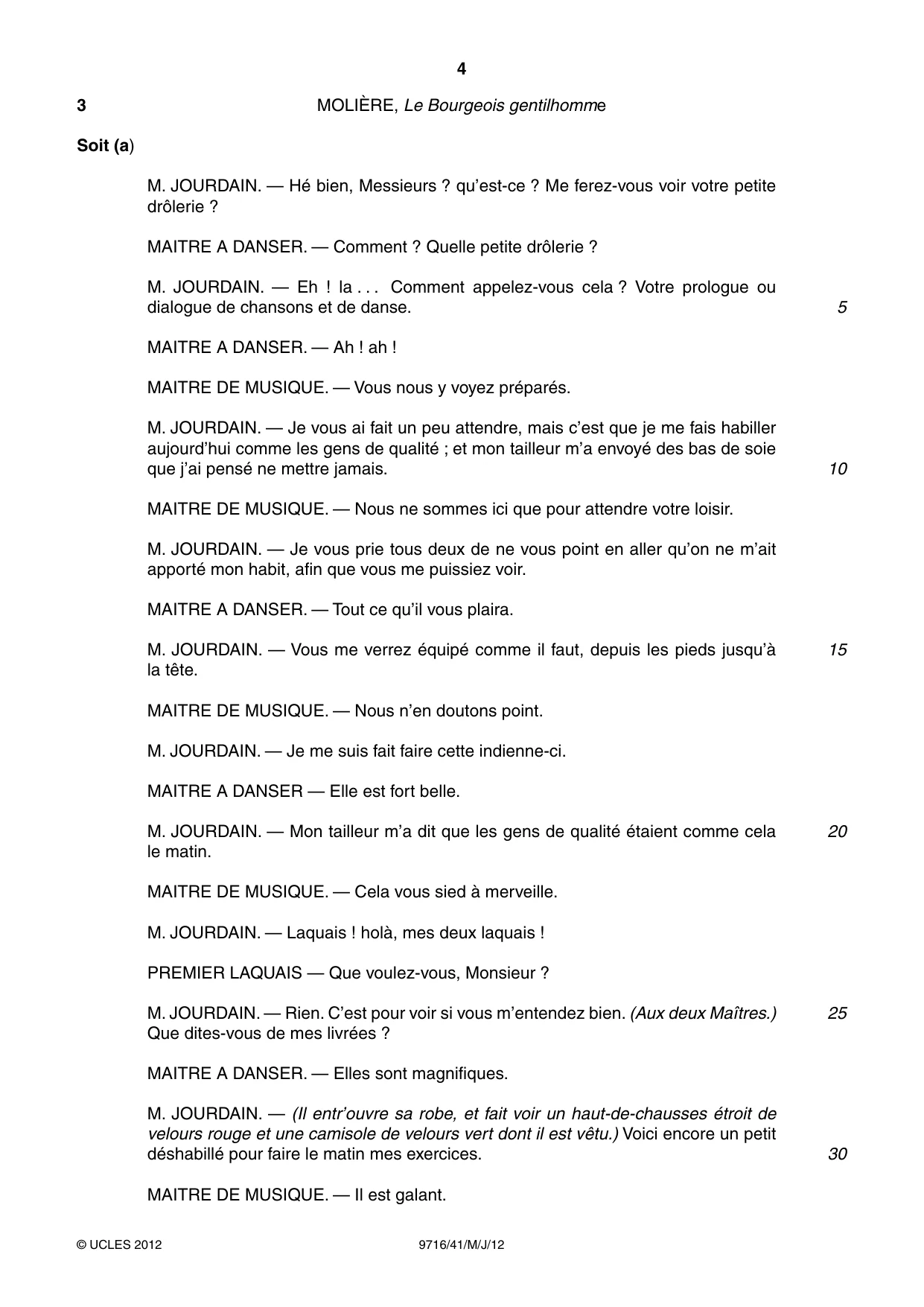 Cambridge A Level French (A Level only) 9716 2012 May/June Paper 4 · Variant 1 question paper, page 4 of 8