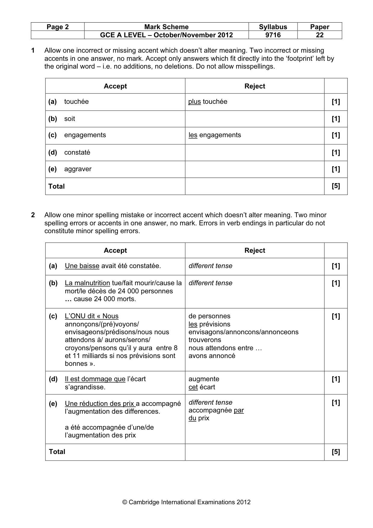 Mark scheme, page 2 of 13
