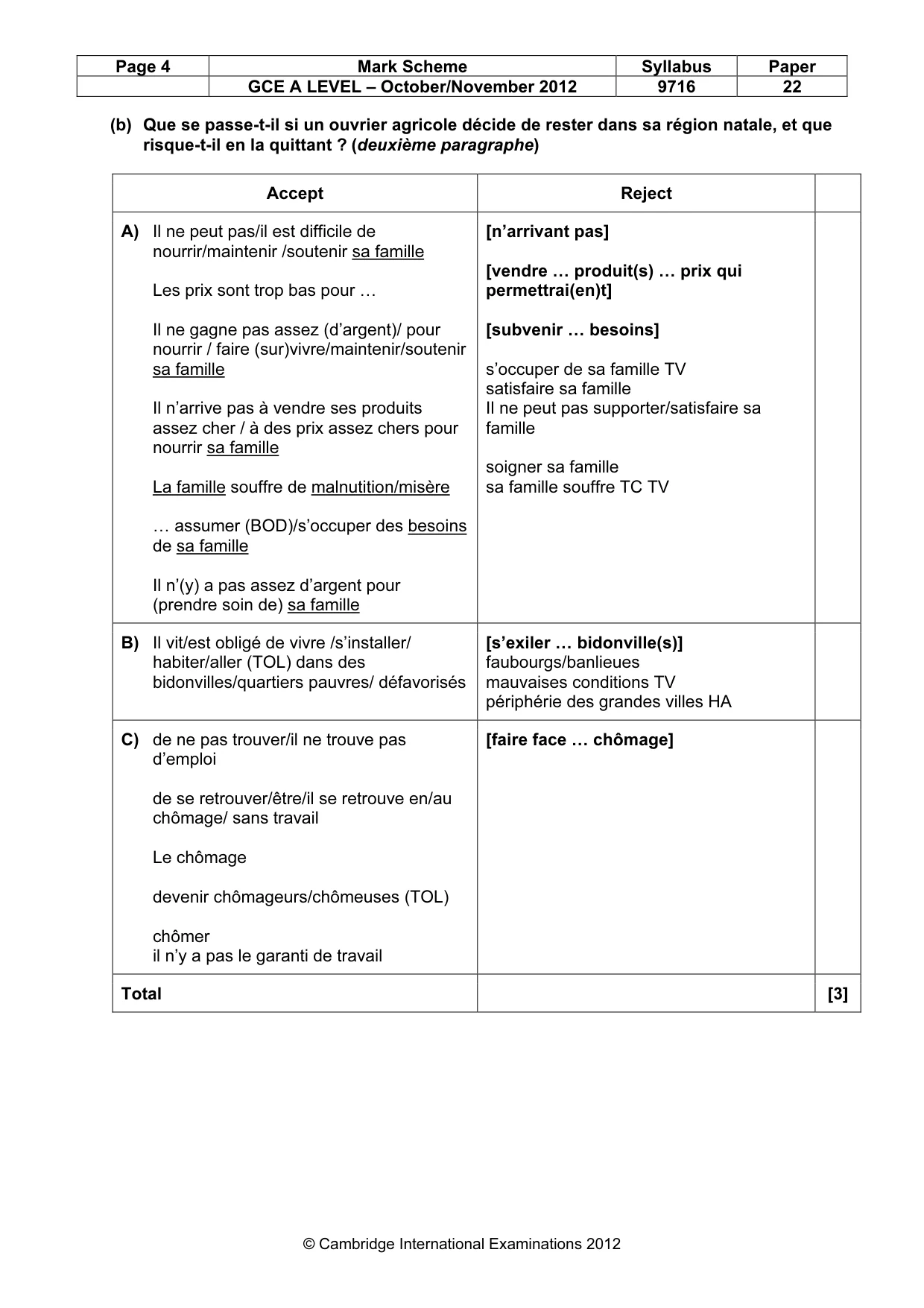 Mark scheme, page 4 of 13