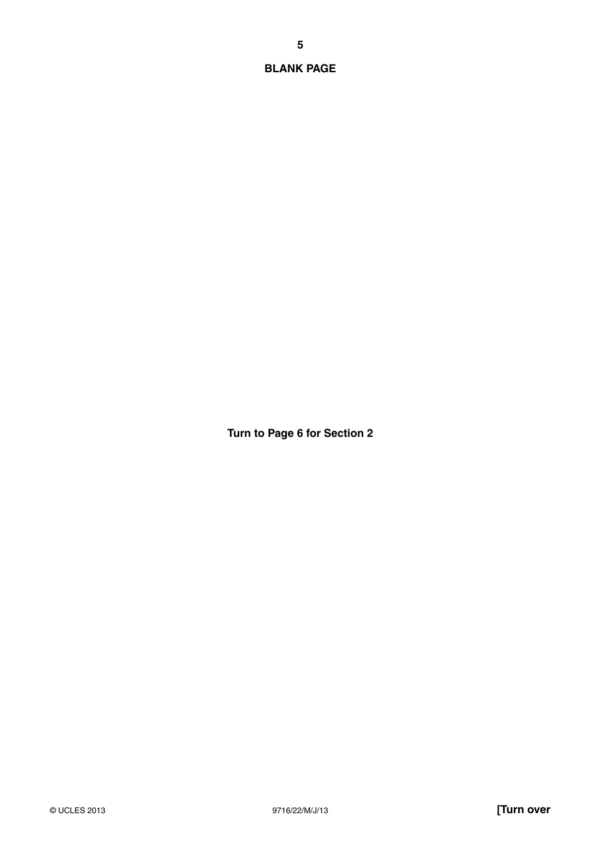 Cambridge A Level French (A Level only) 9716 2013 May/June Paper 2 · Variant 2 question paper, page 5 of 8