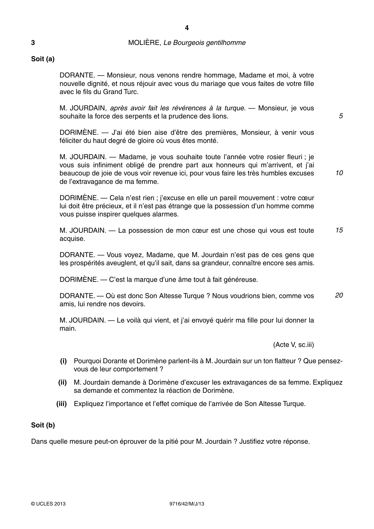 Cambridge A Level French (A Level only) 9716 2013 May/June Paper 4 · Variant 2 question paper, page 4 of 8