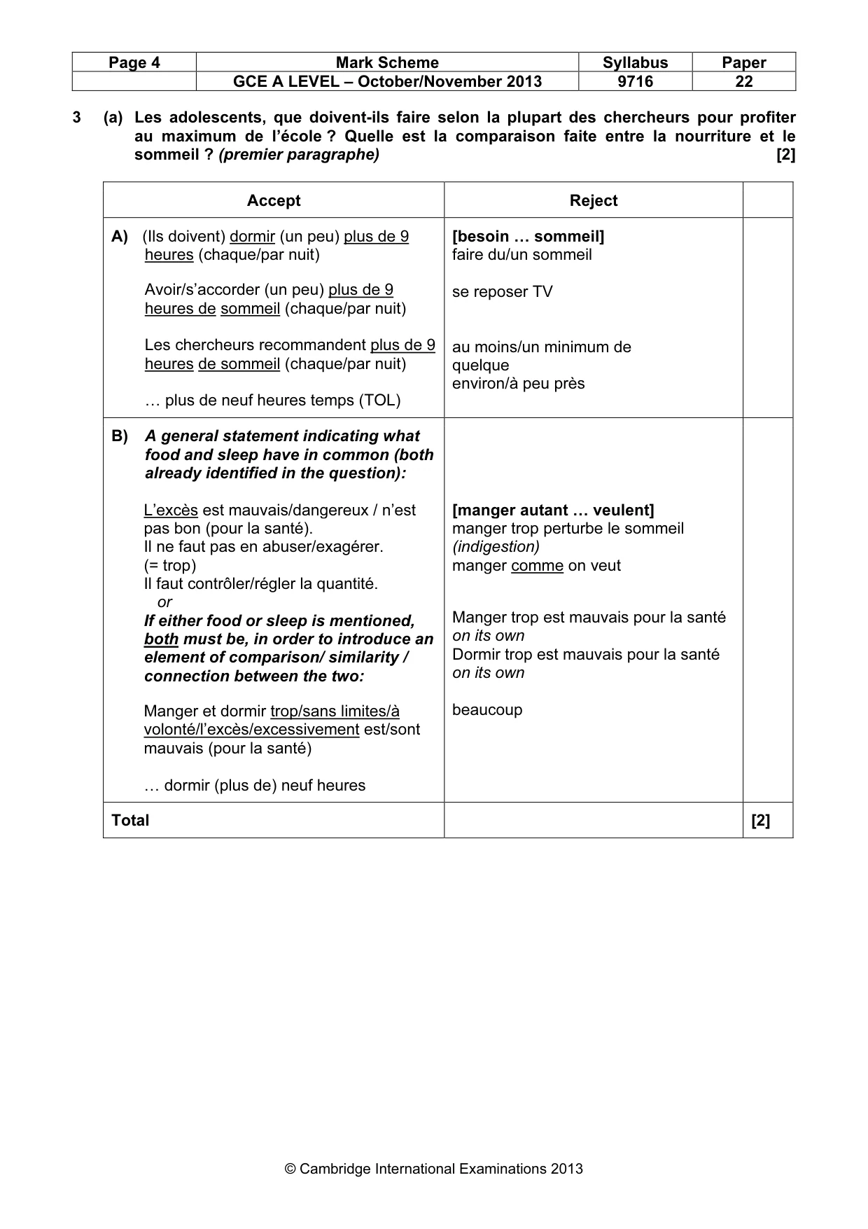 Mark scheme, page 4 of 16