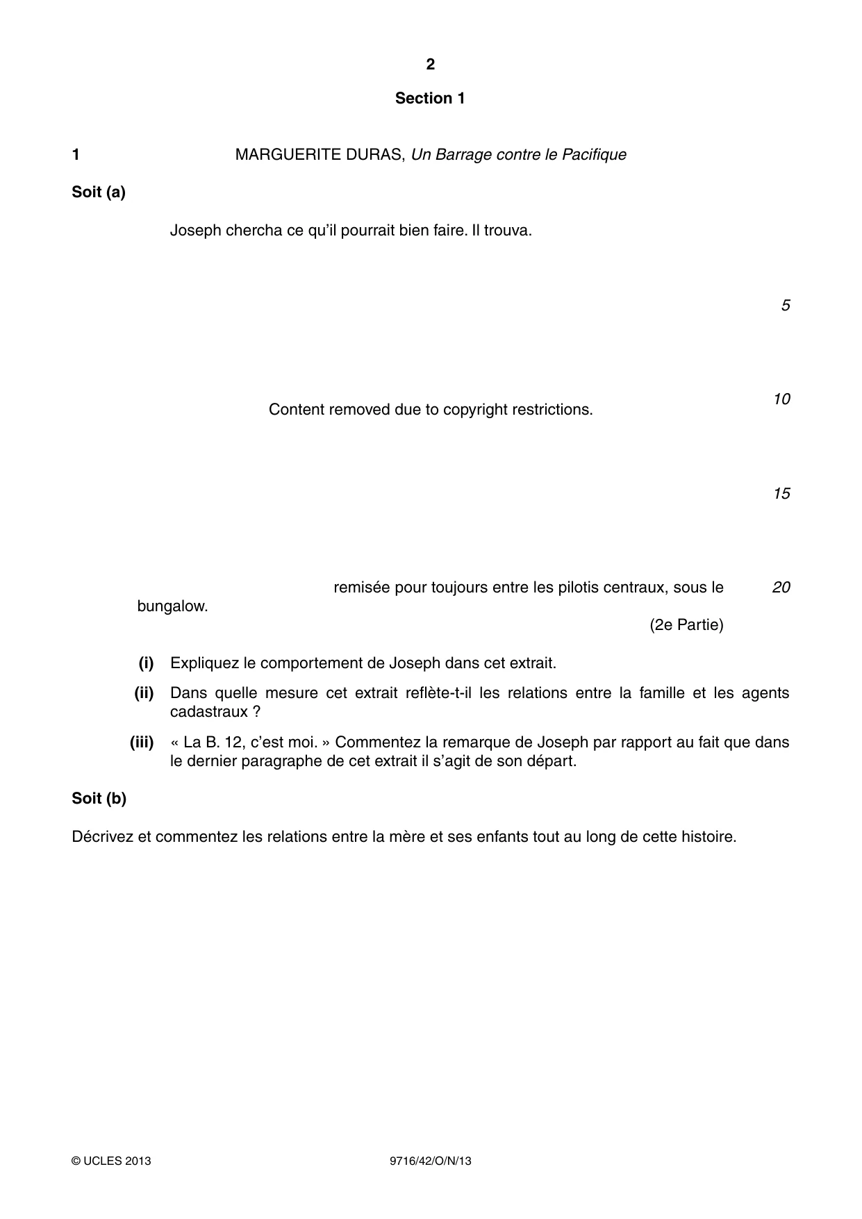 Cambridge A Level French (A Level only) 9716 2013 Oct/Nov Paper 4 · Variant 2 question paper, page 2 of 8