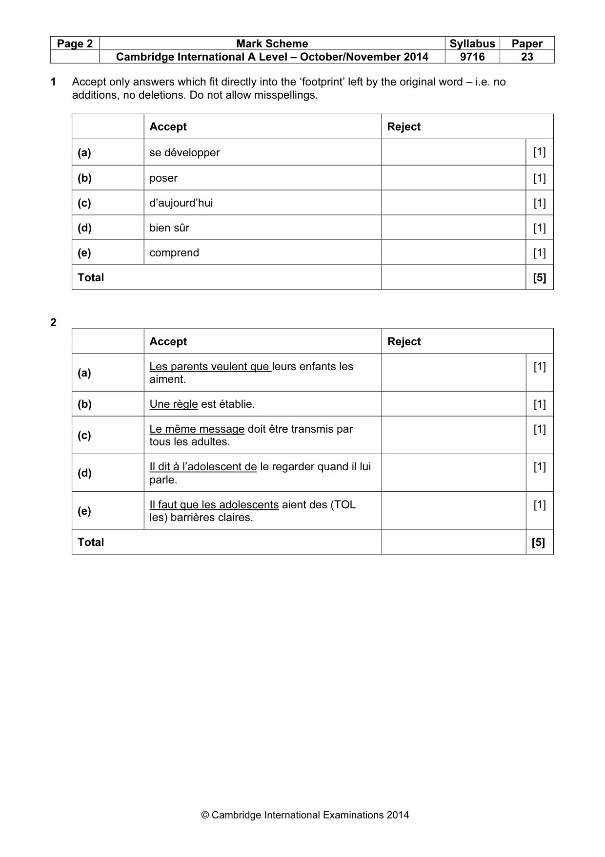 Mark scheme, page 2 of 12