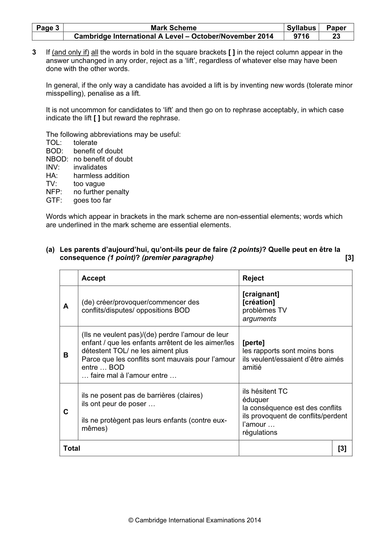 Mark scheme, page 3 of 12