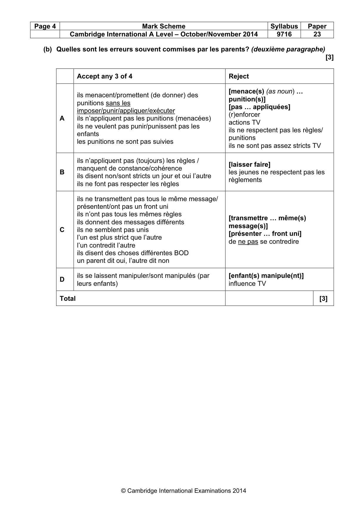 Mark scheme, page 4 of 12