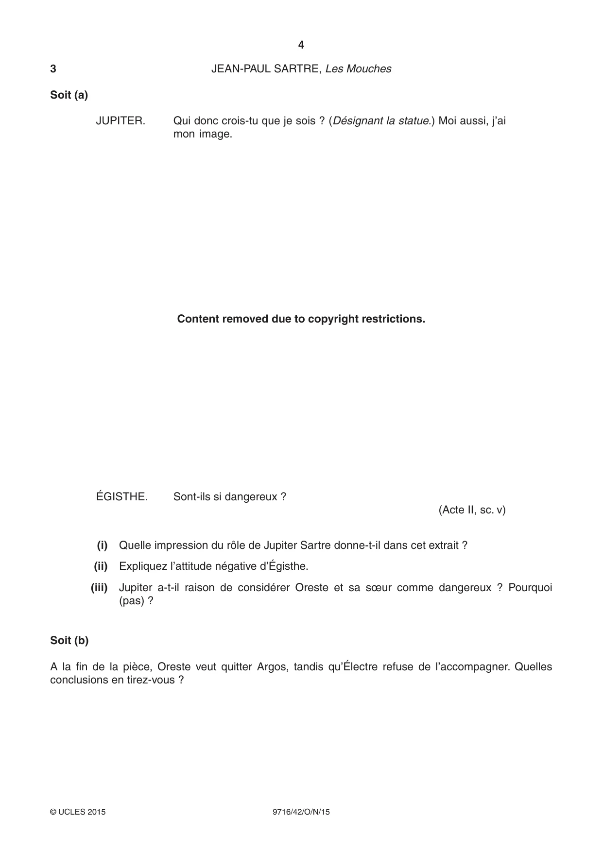Cambridge A Level French (A Level only) 9716 2015 Oct/Nov Paper 4 · Variant 2 question paper, page 4 of 8