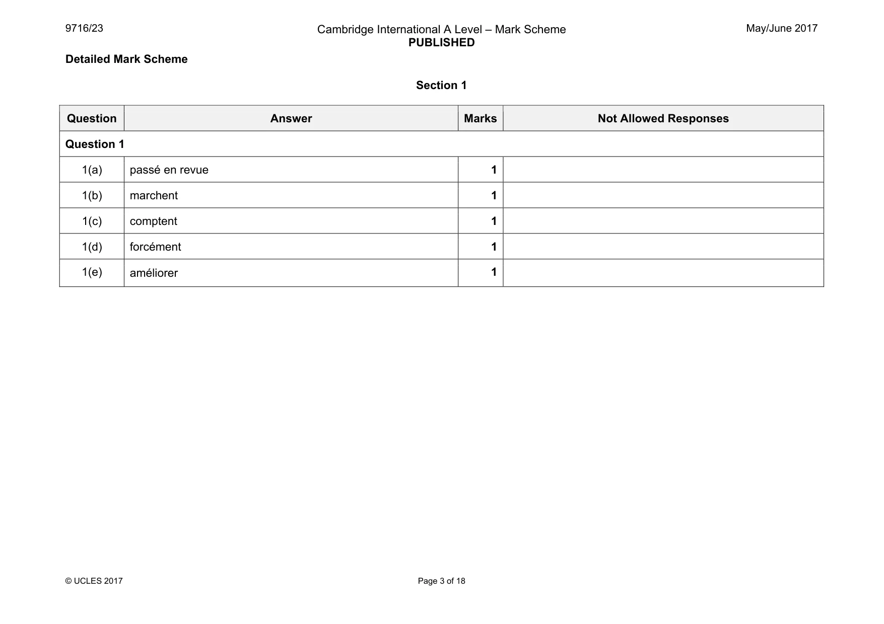 Mark scheme, page 3 of 18