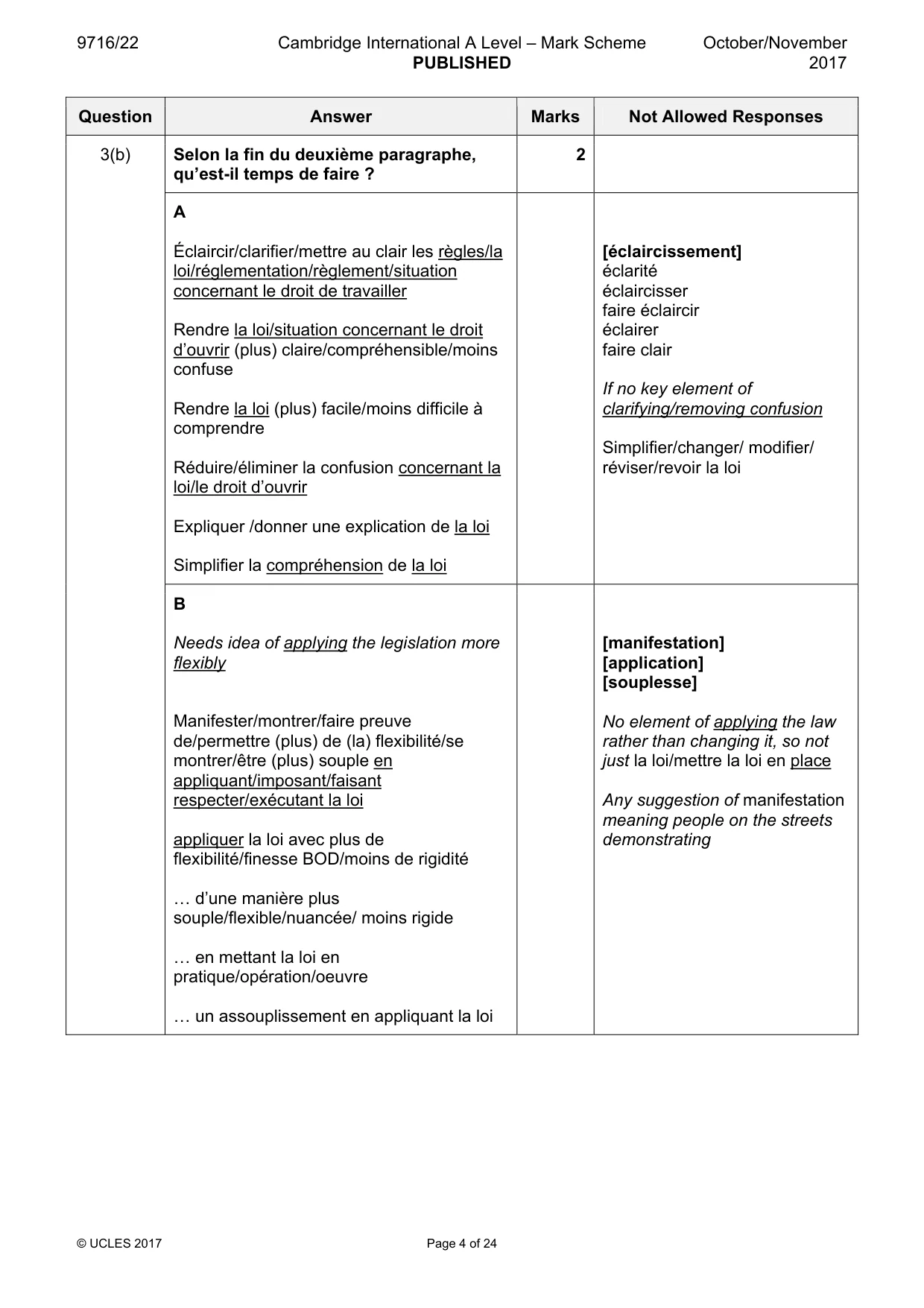 Mark scheme, page 4 of 24