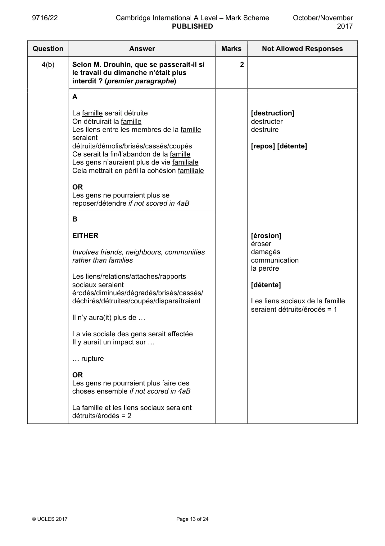 Mark scheme, page 13 of 24