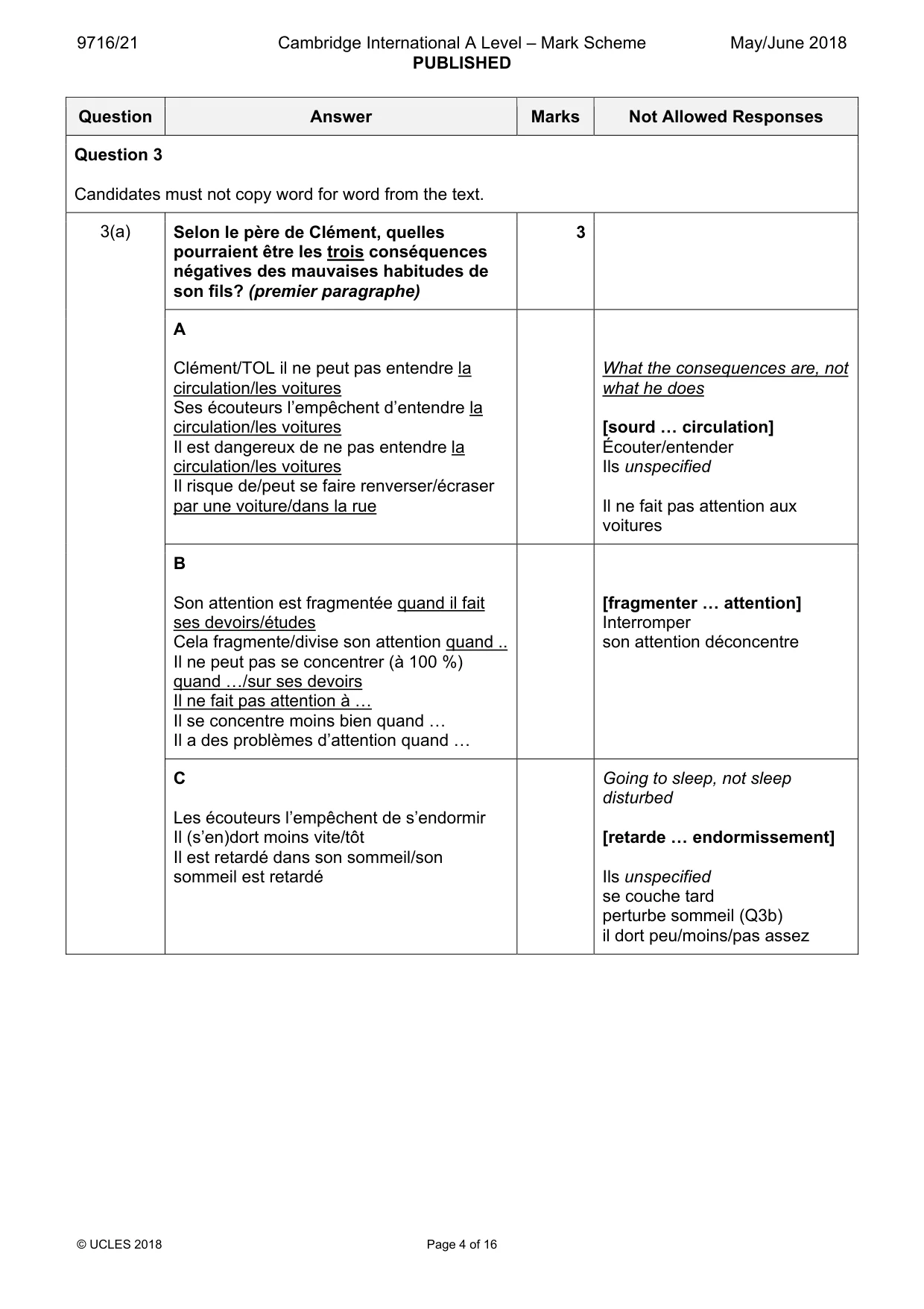 Mark scheme, page 4 of 16