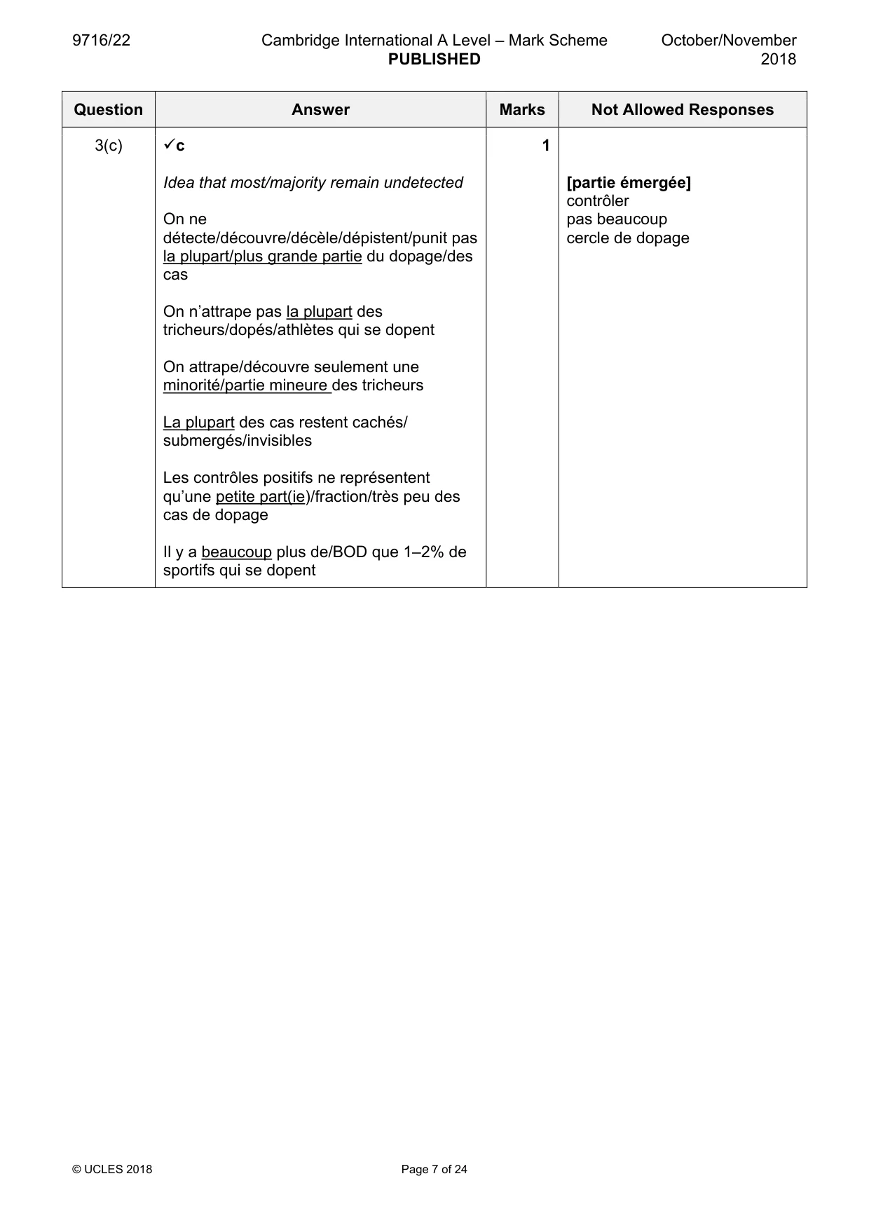 Mark scheme, page 7 of 24