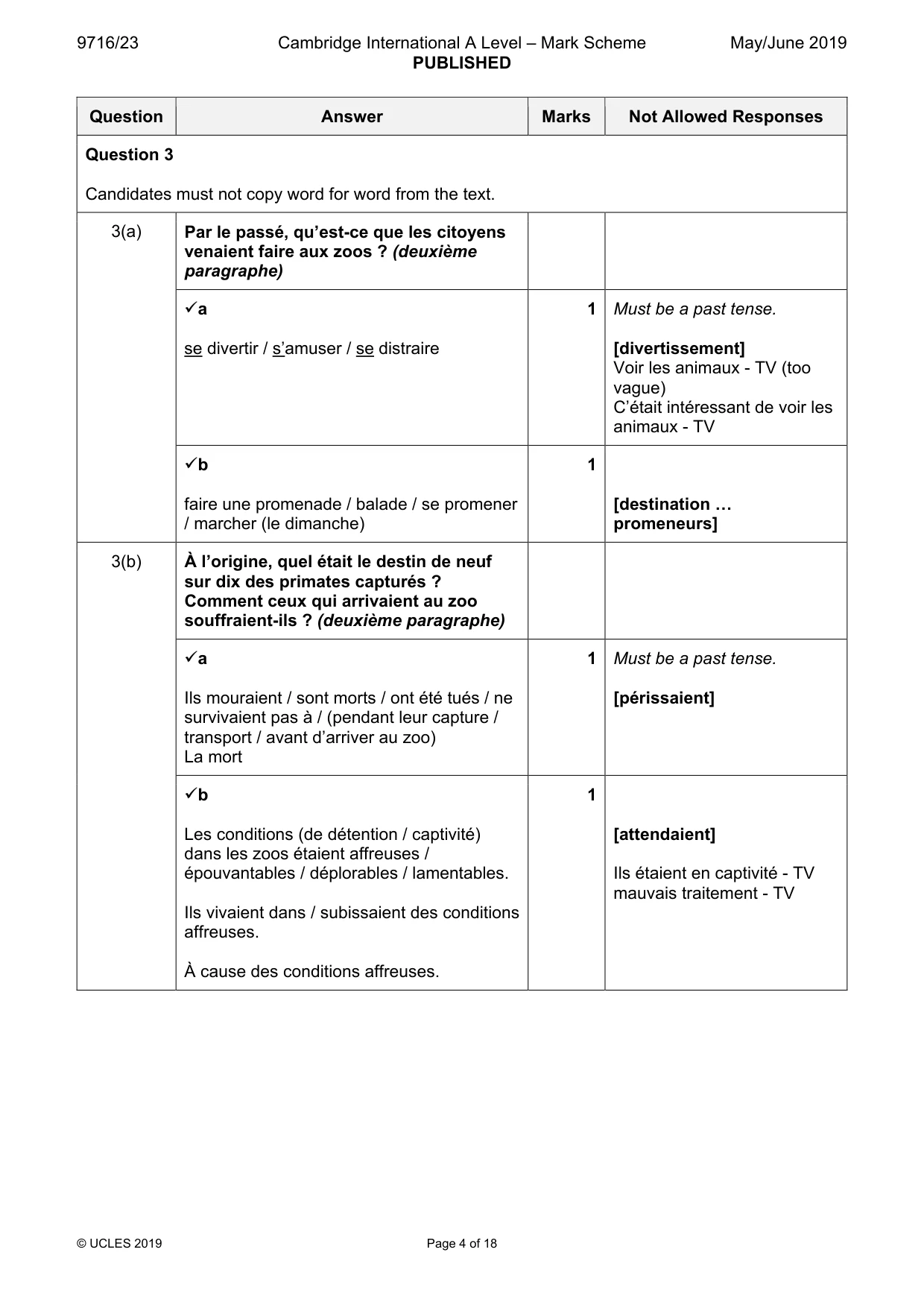 Mark scheme, page 4 of 18