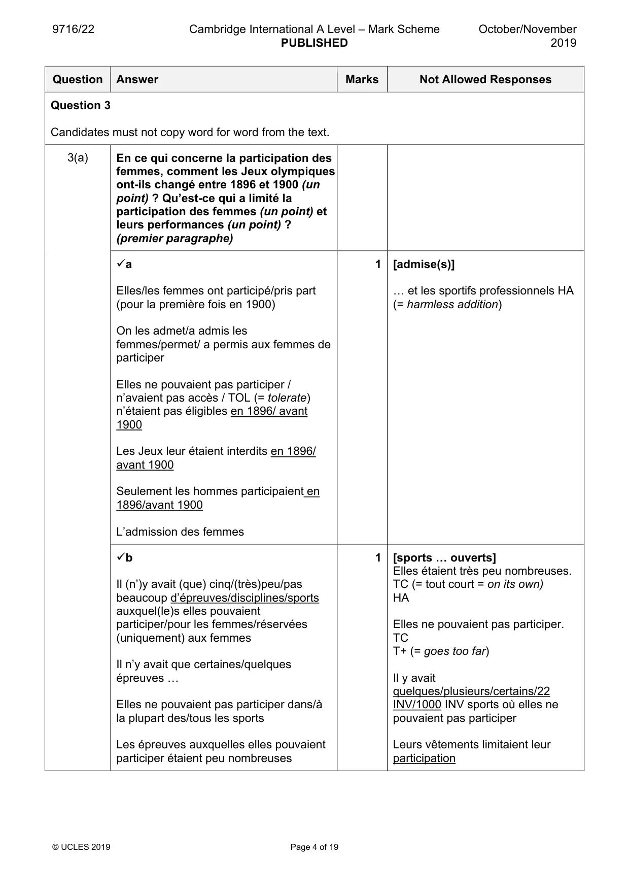 Mark scheme, page 4 of 19