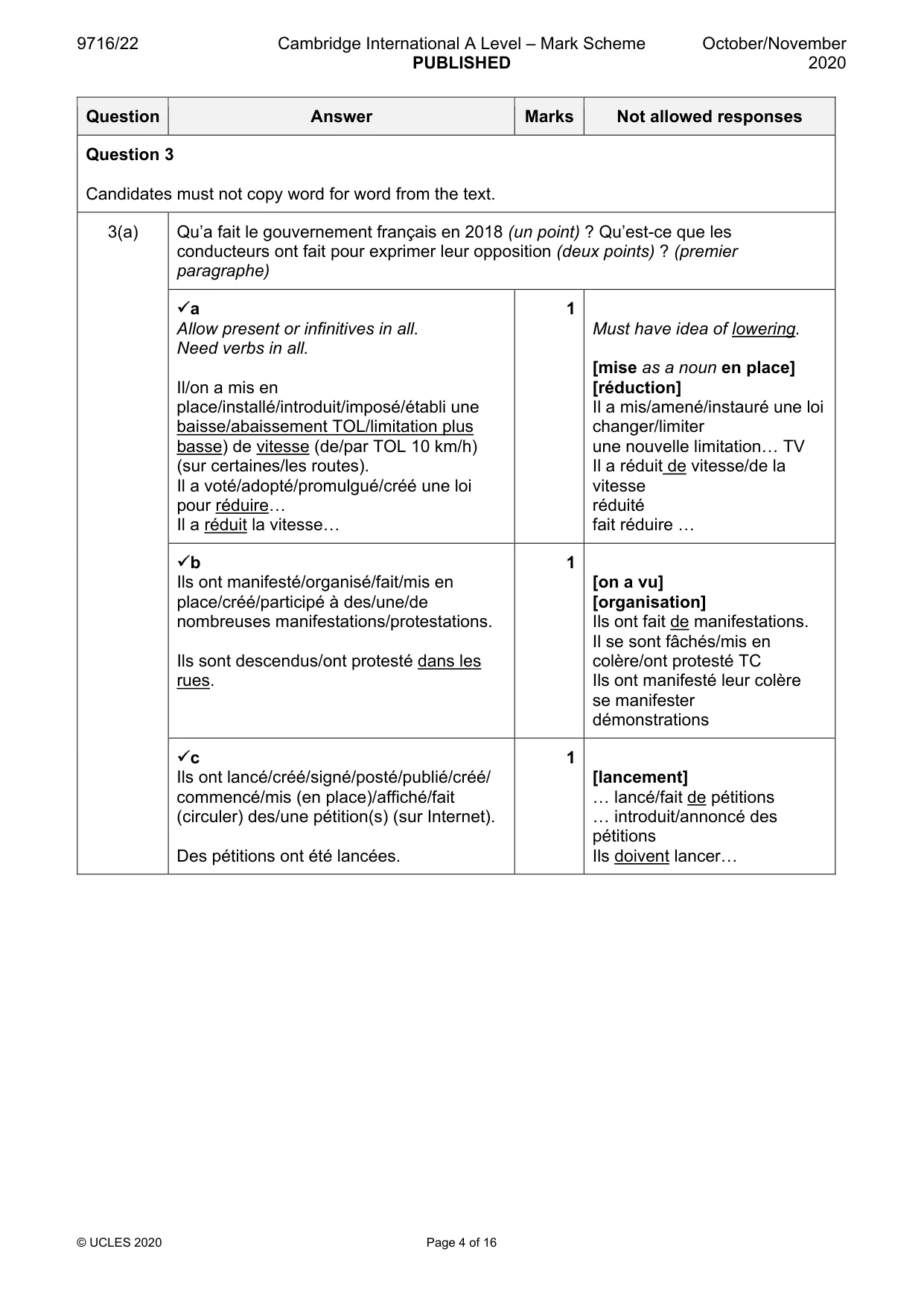 Mark scheme, page 4 of 16