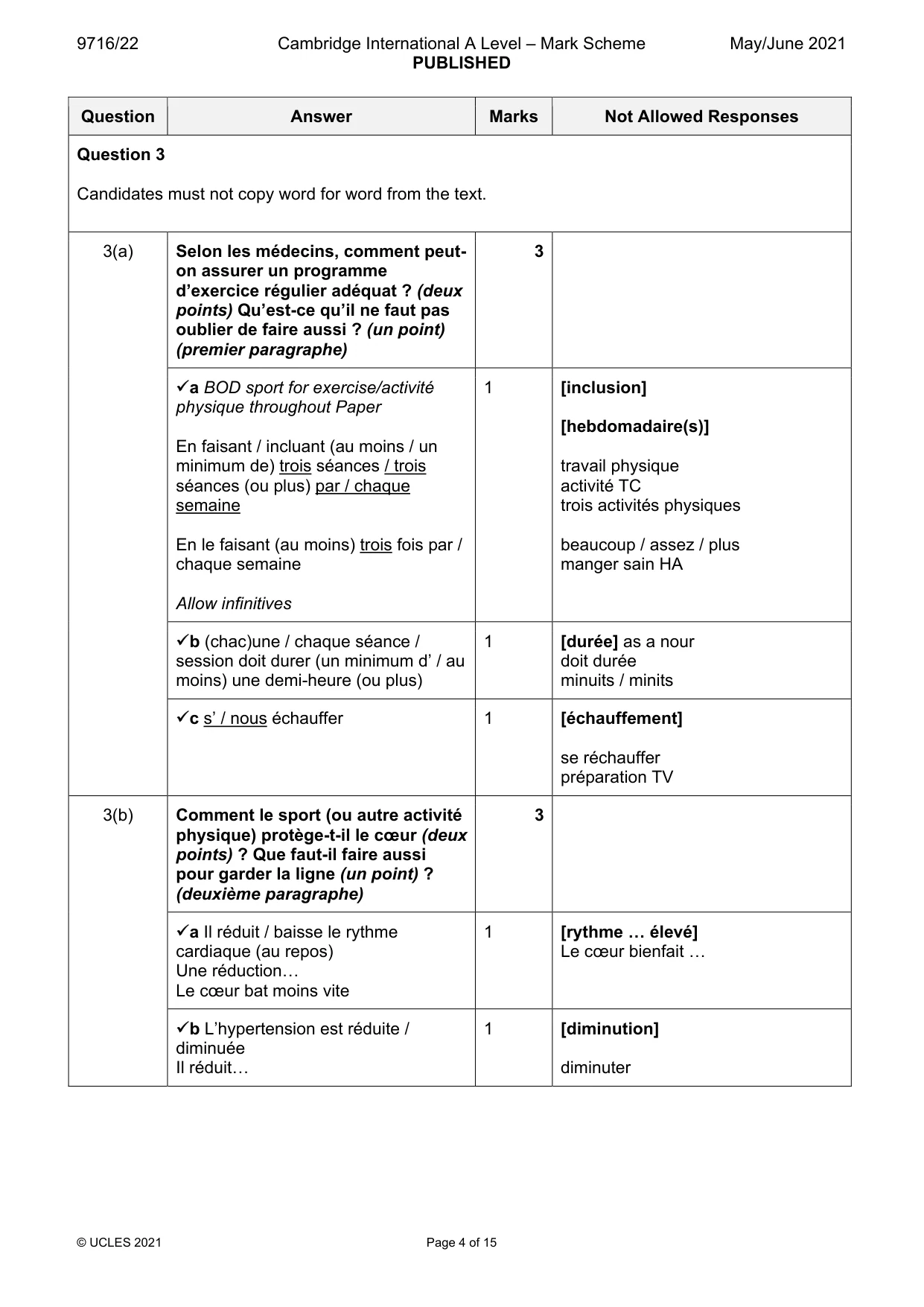 Mark scheme, page 4 of 15