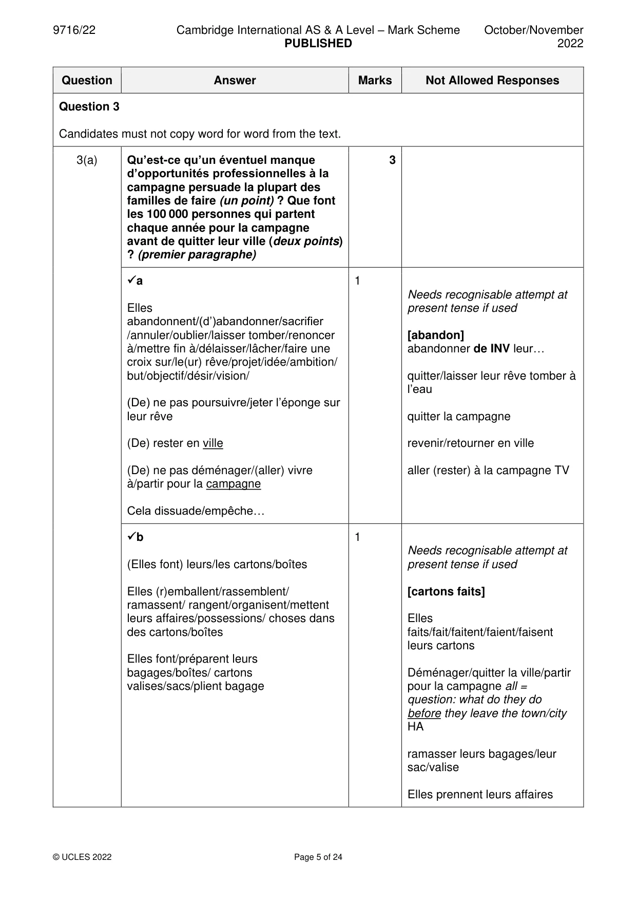 Mark scheme, page 5 of 24