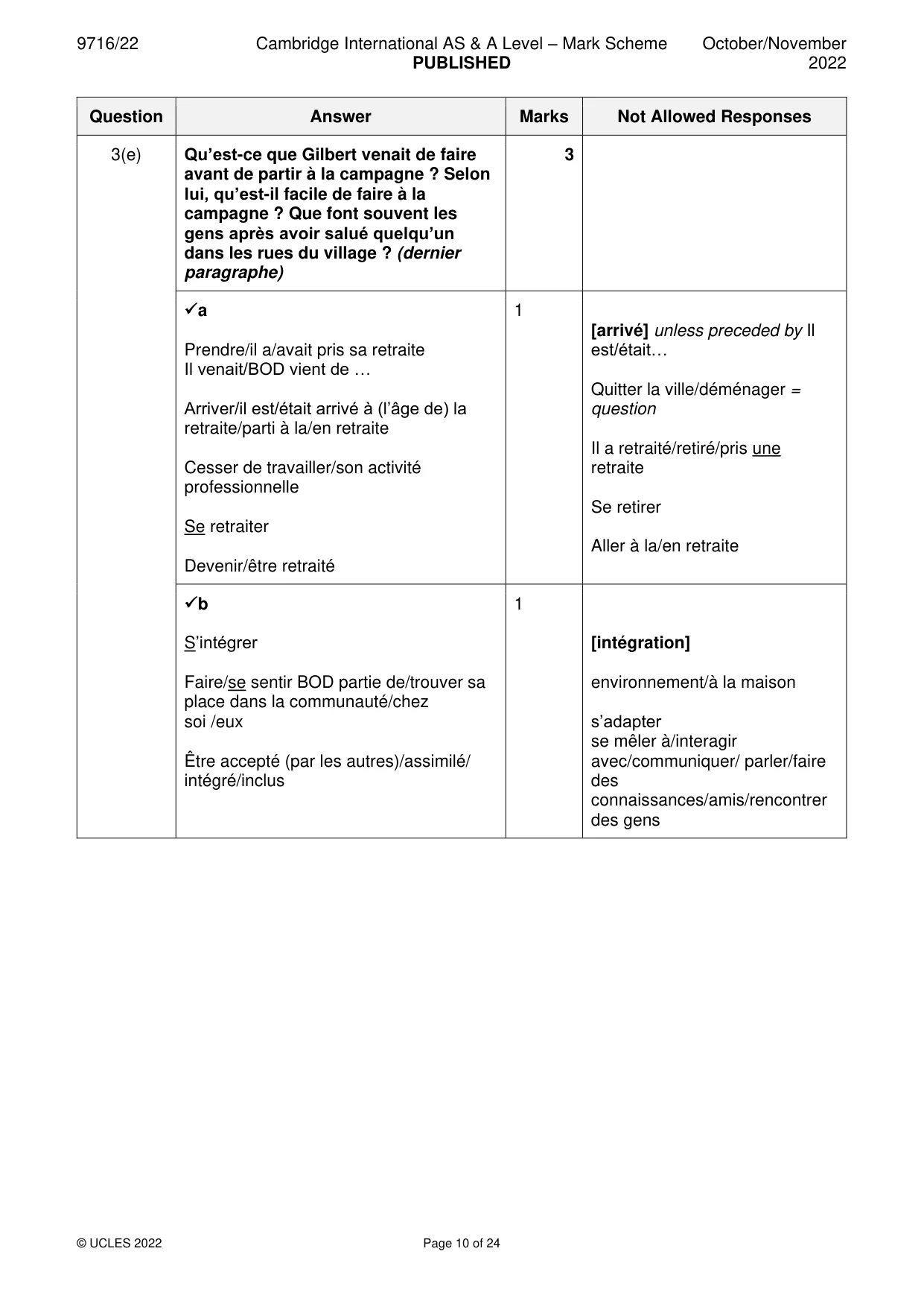 Mark scheme, page 10 of 24