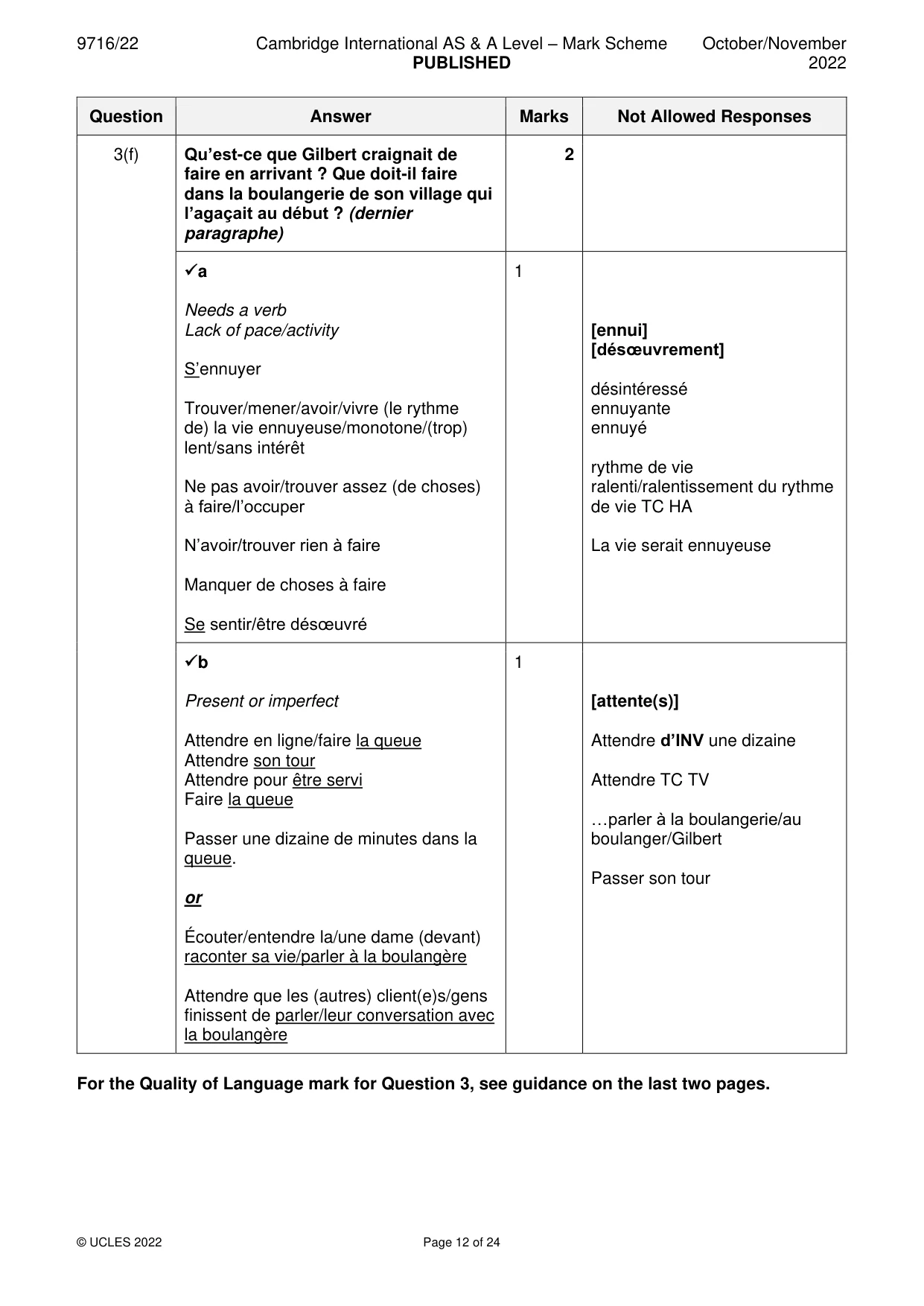 Mark scheme, page 12 of 24
