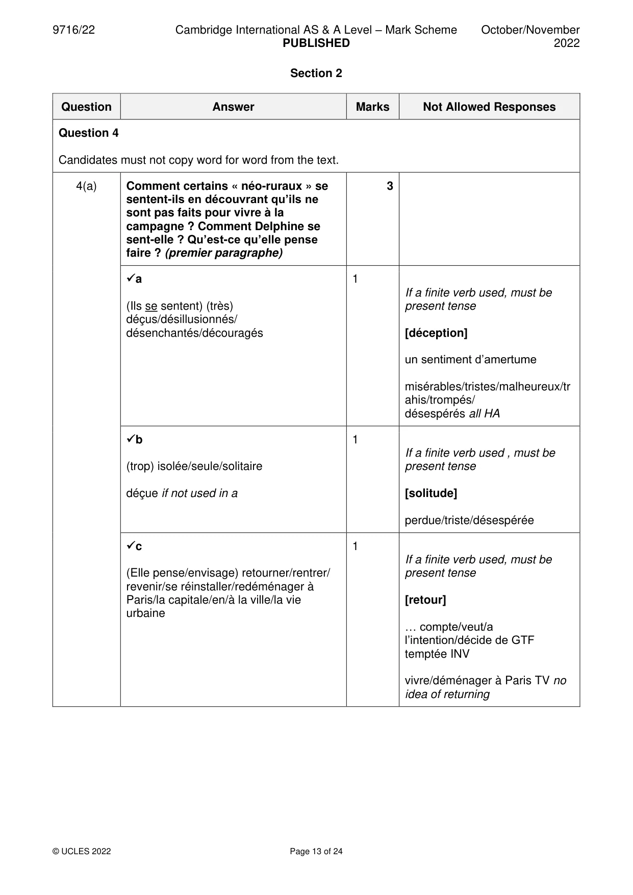 Mark scheme, page 13 of 24