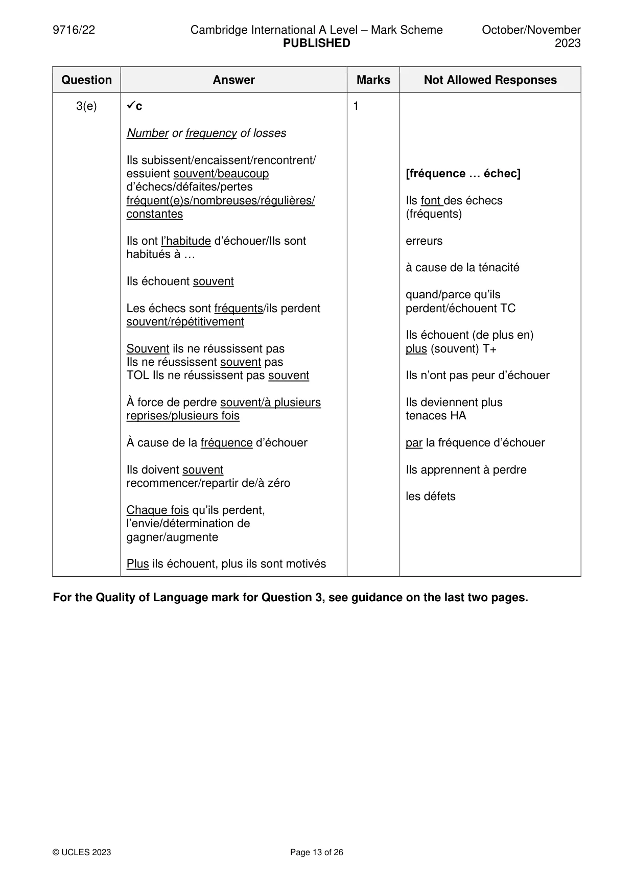 Mark scheme, page 13 of 26