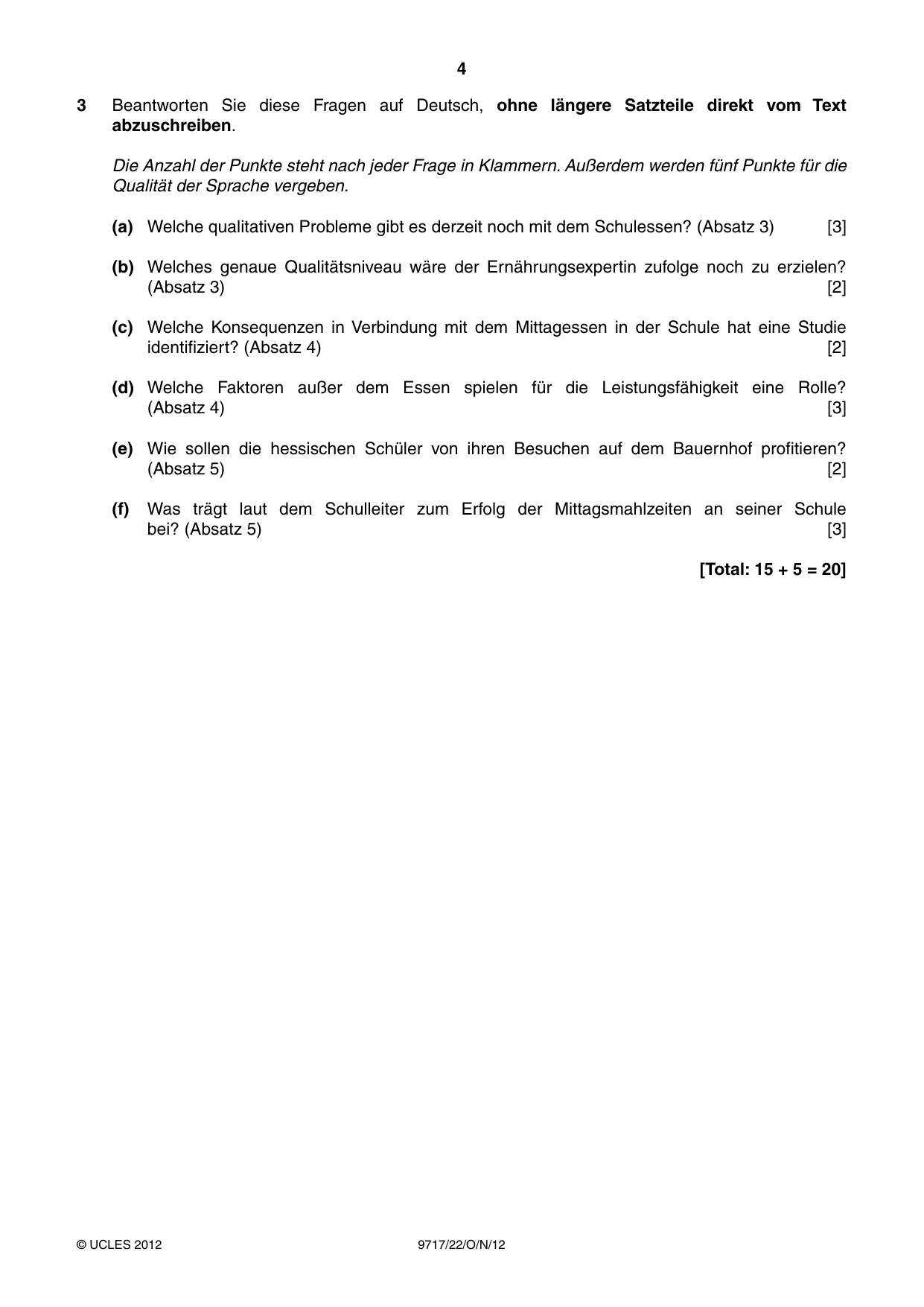 Cambridge A Level German (A Level only) 9717 2012 Oct/Nov Paper 2 · Variant 2 question paper, page 4 of 8