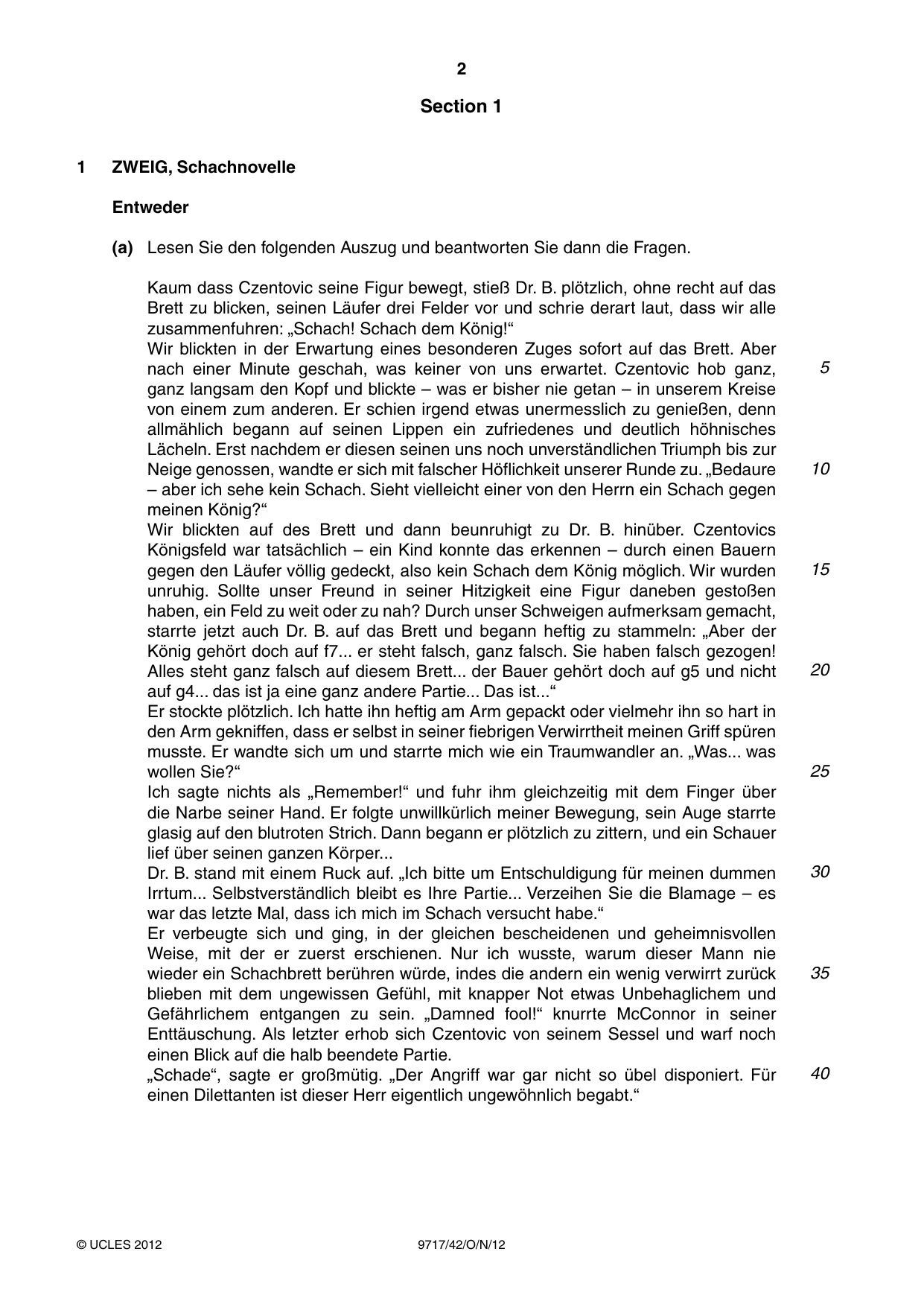 Cambridge A Level German (A Level only) 9717 2012 Oct/Nov Paper 4 · Variant 2 question paper, page 2 of 8