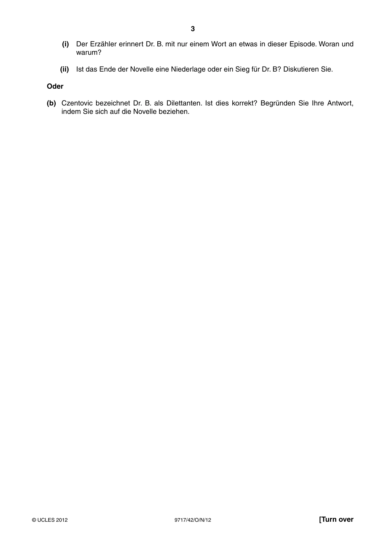 Cambridge A Level German (A Level only) 9717 2012 Oct/Nov Paper 4 · Variant 2 question paper, page 3 of 8