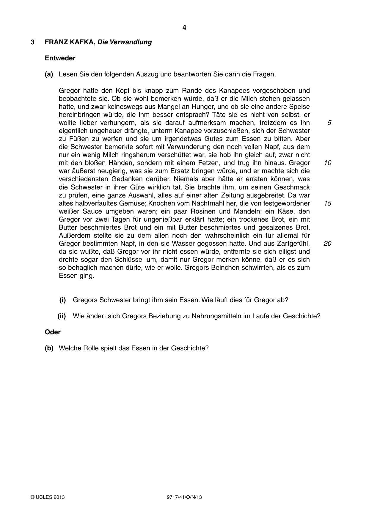 Cambridge A Level German (A Level only) 9717 2013 Oct/Nov Paper 4 · Variant 1 question paper, page 4 of 8
