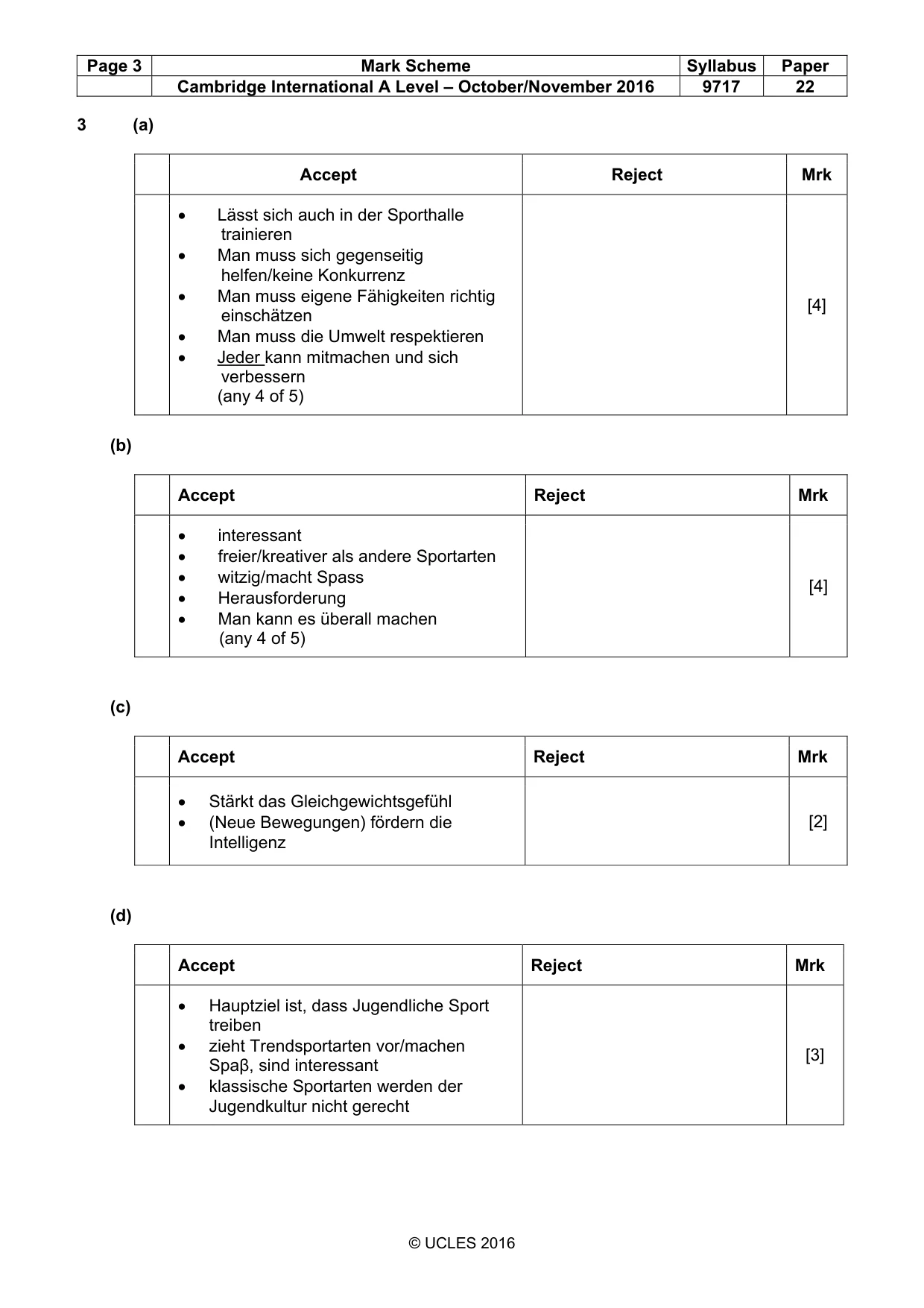 Mark scheme, page 3 of 10