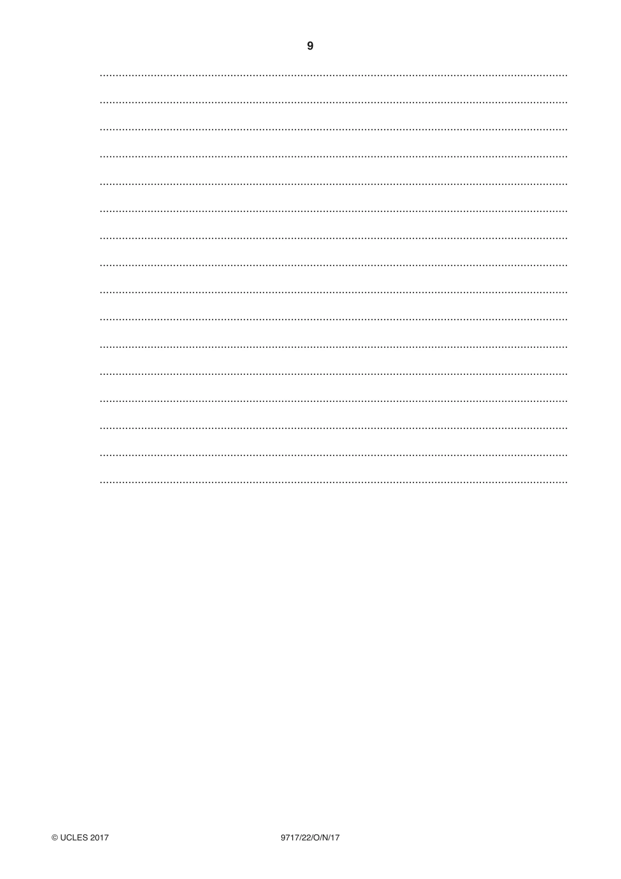 Cambridge A Level German (A Level only) 9717 2017 Oct/Nov Paper 2 · Variant 2 question paper, page 9 of 12