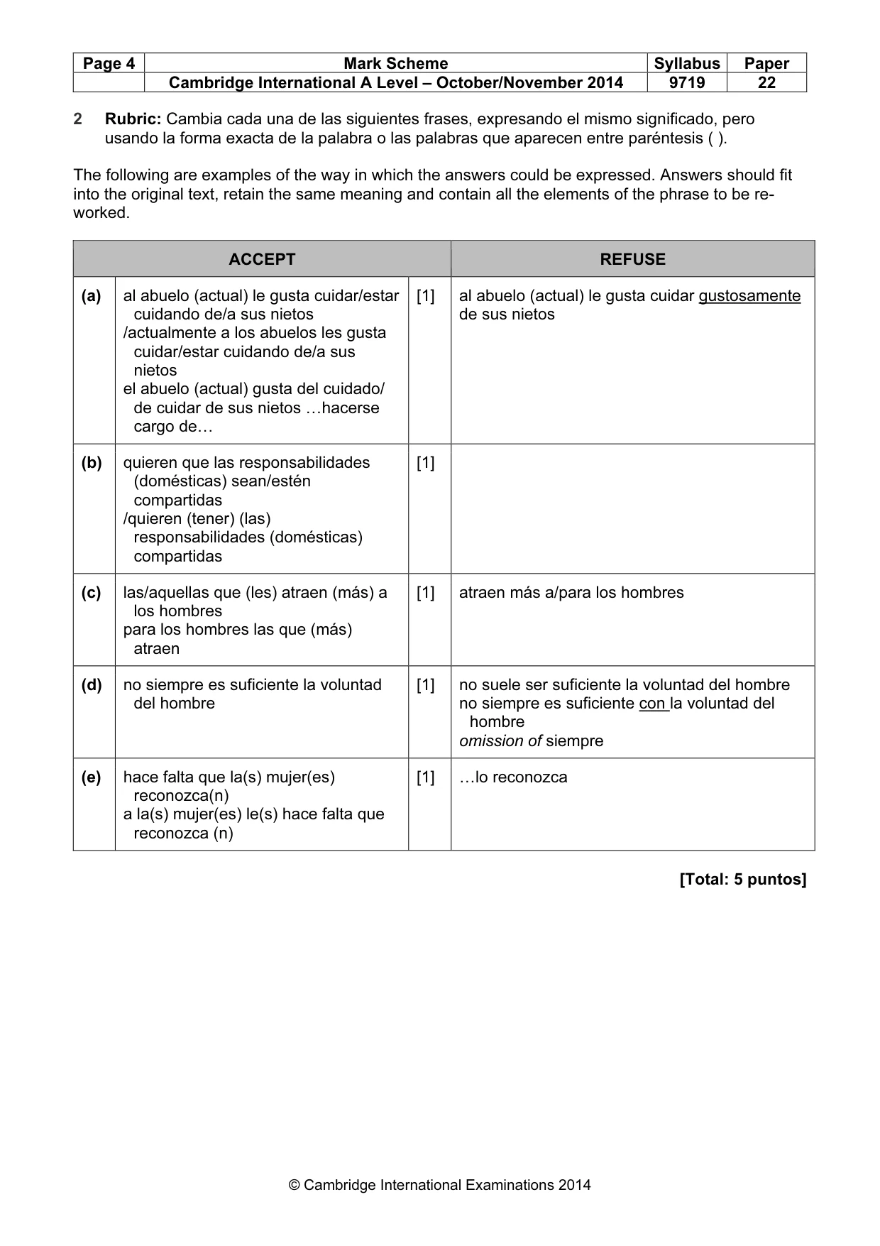 Mark scheme, page 4 of 13