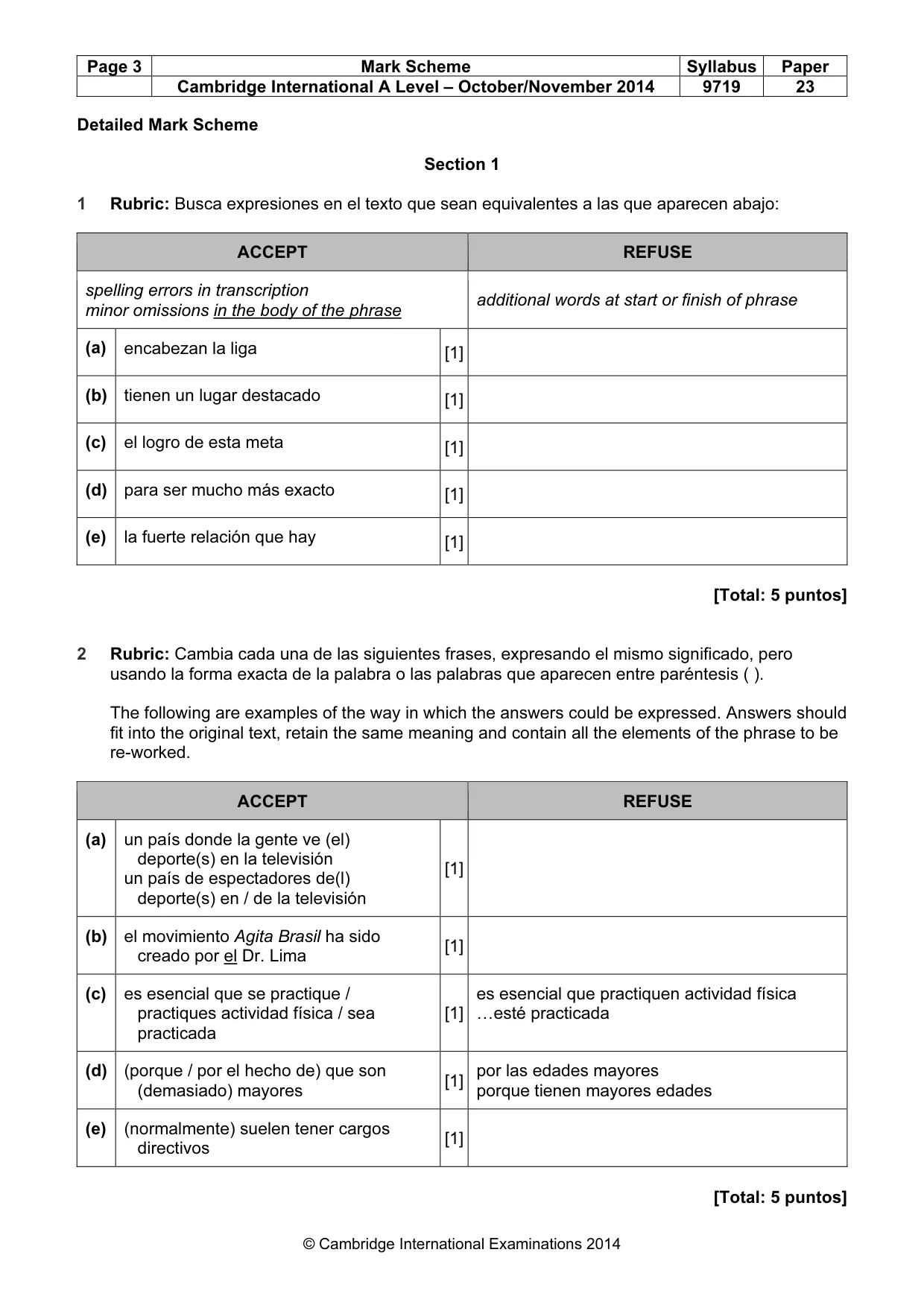 Mark scheme, page 3 of 11