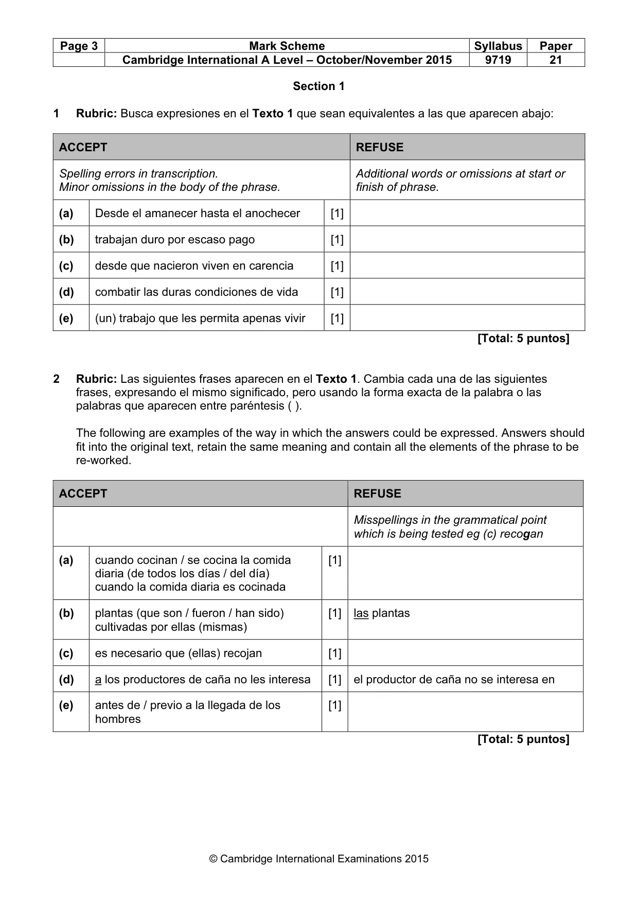 Mark scheme, page 3 of 12