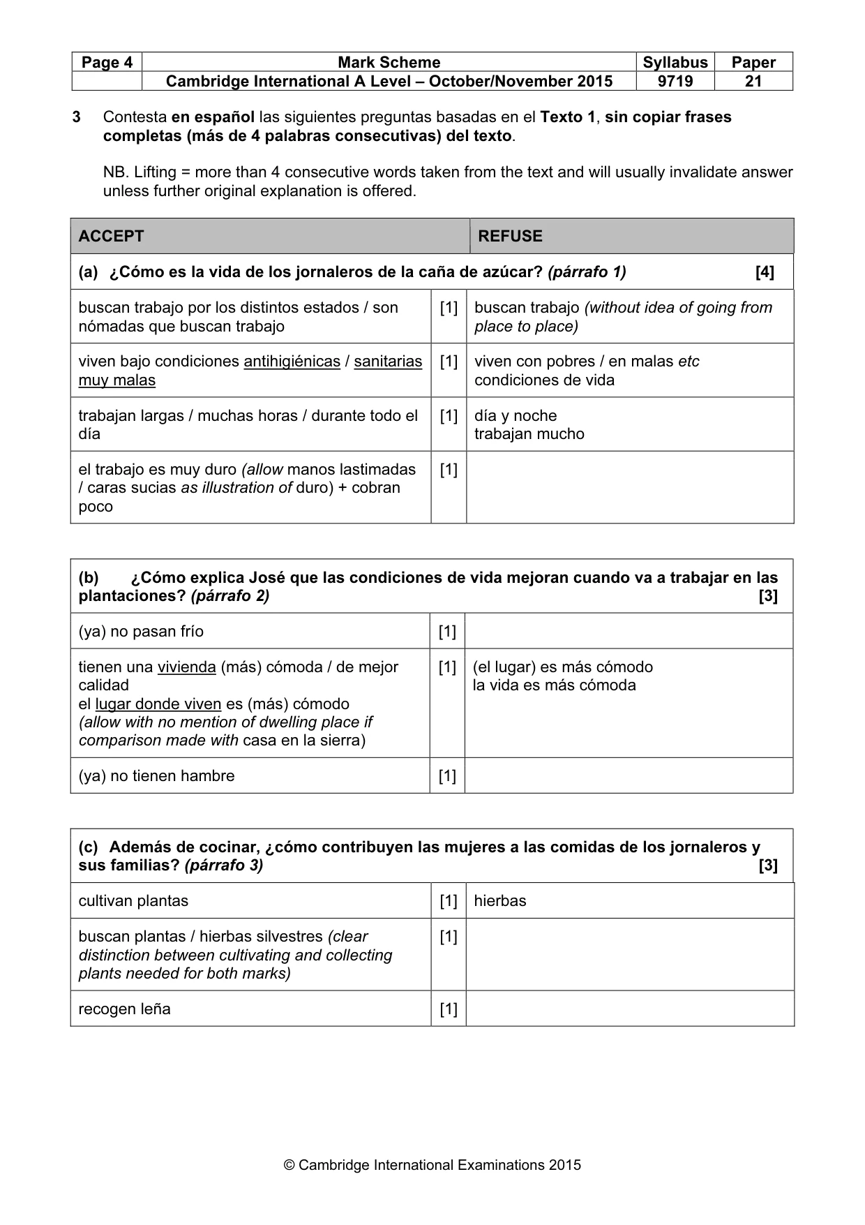 Mark scheme, page 4 of 12
