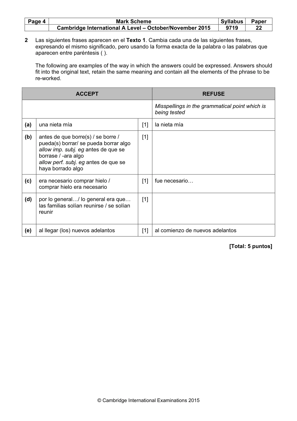 Mark scheme, page 4 of 12