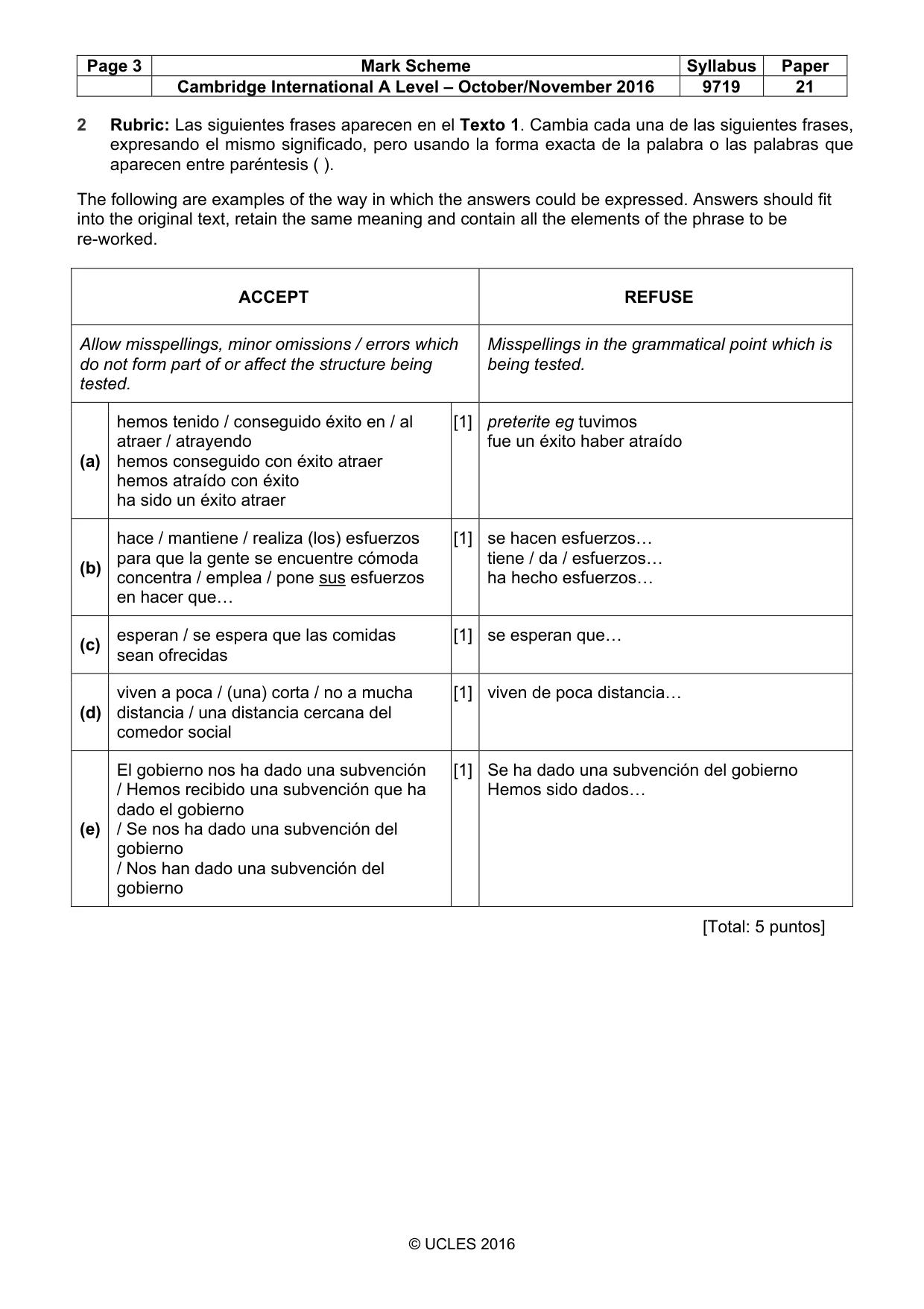 Mark scheme, page 3 of 11